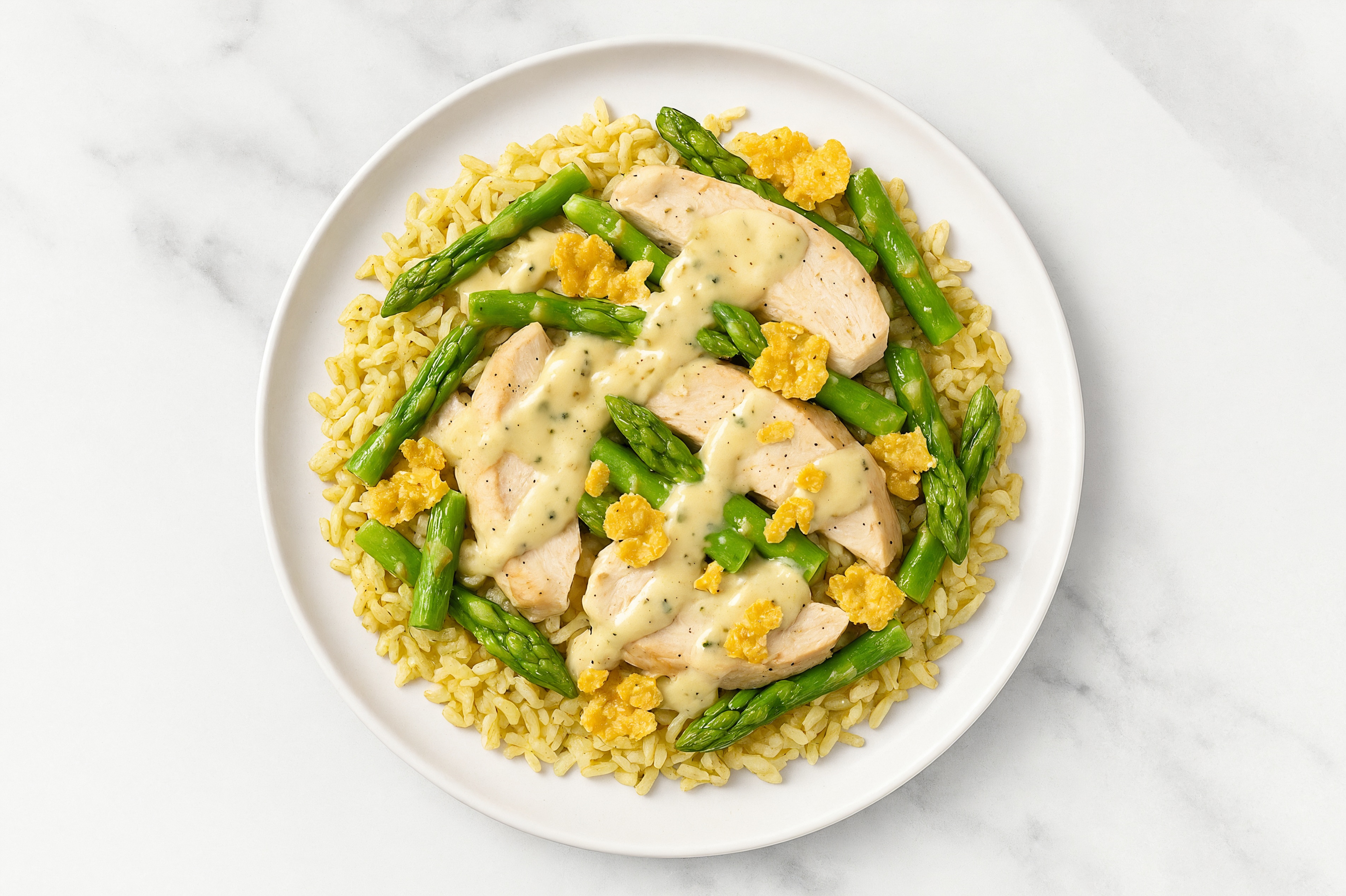 All-in-One Caesar Sliced Chicken + Asparagus