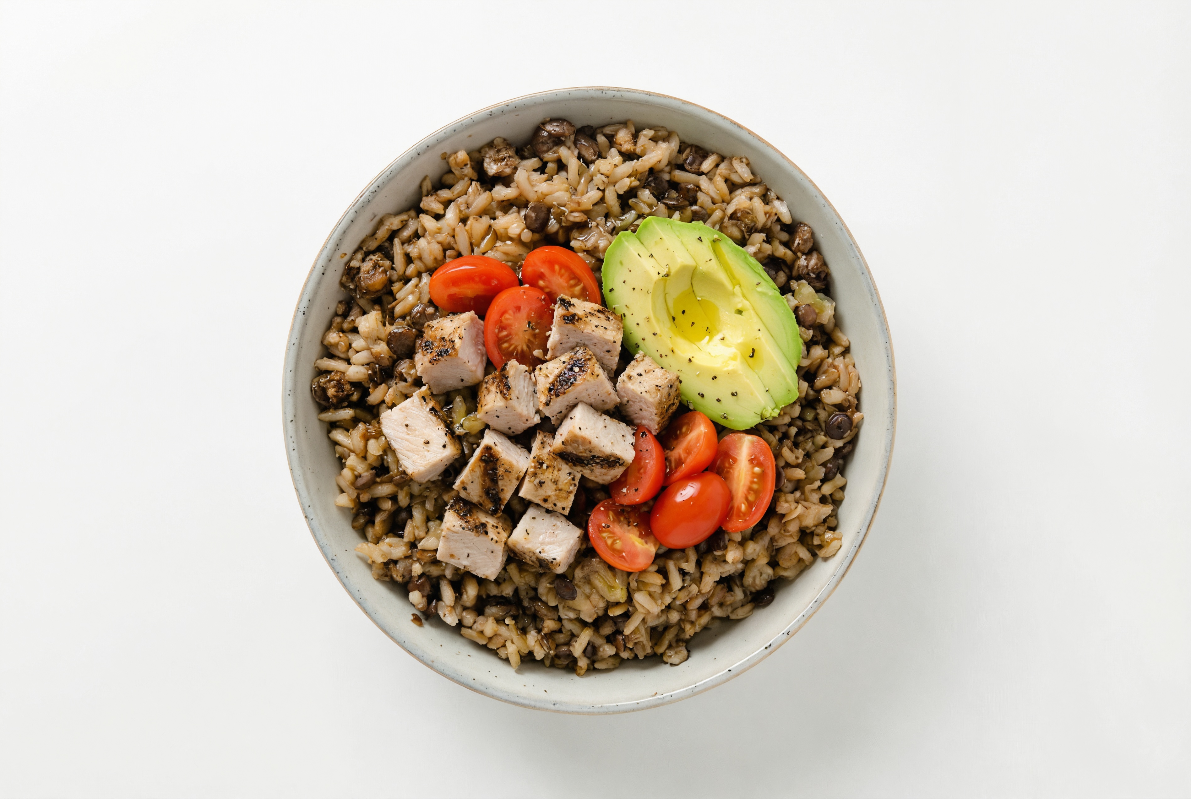Pork Chop + Avocado Power Bowl