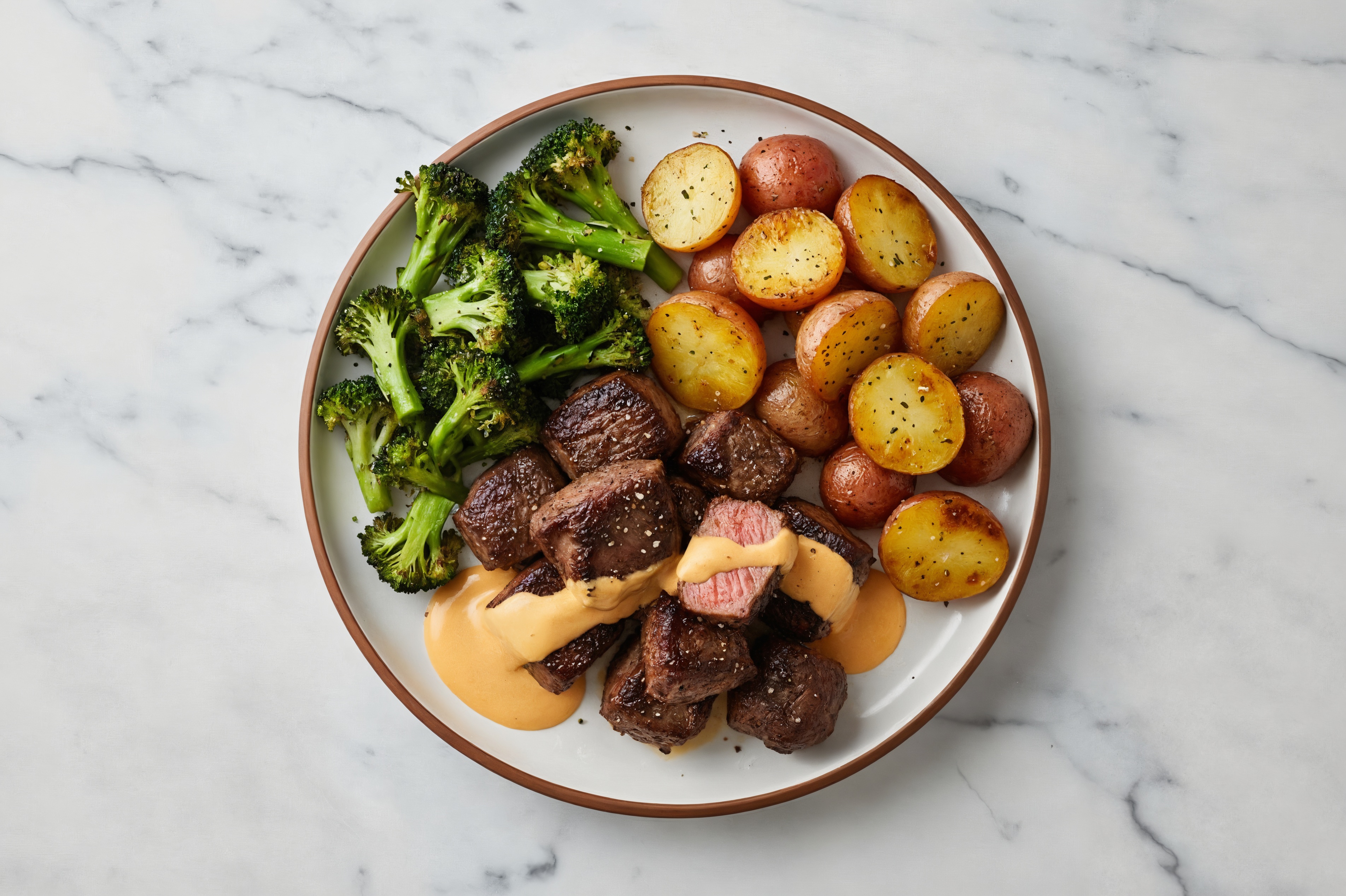 Super Special Seared Lamb with Creamer Potatoes & Broccoli