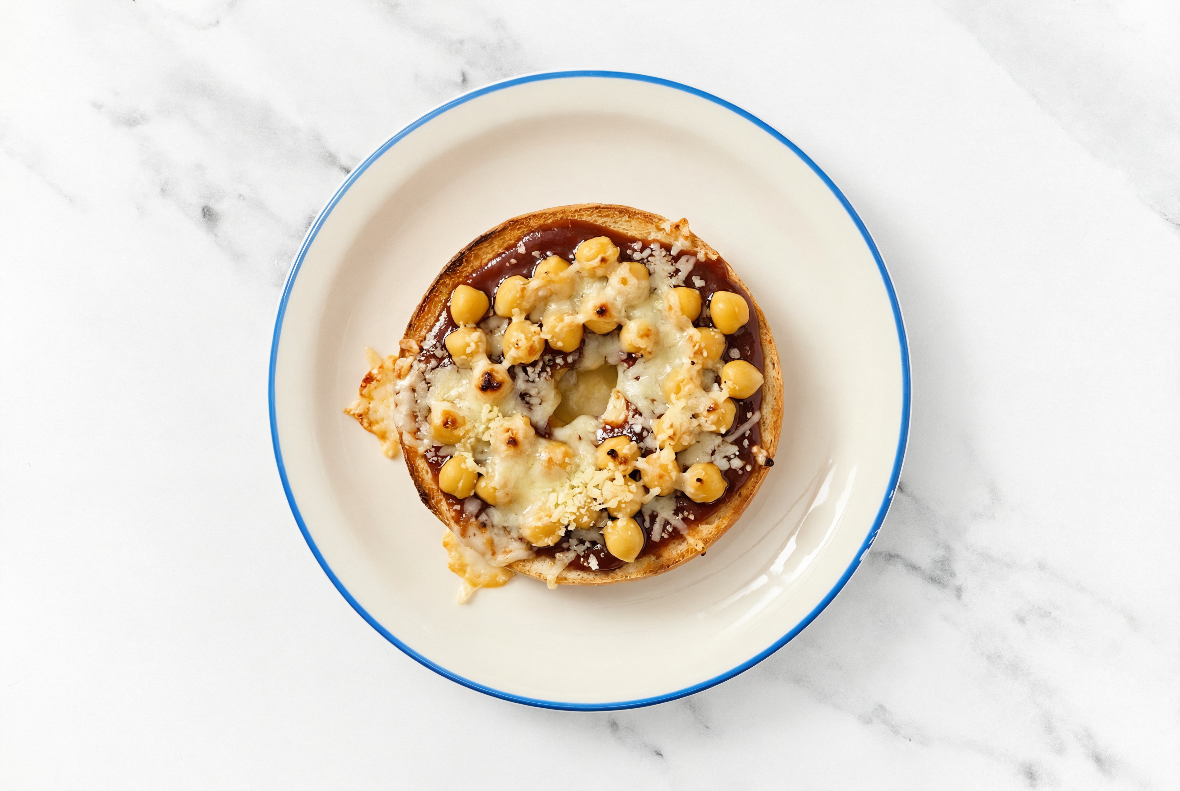  BBQ Chickpea Pizza Gluten-Free Plain Bagels