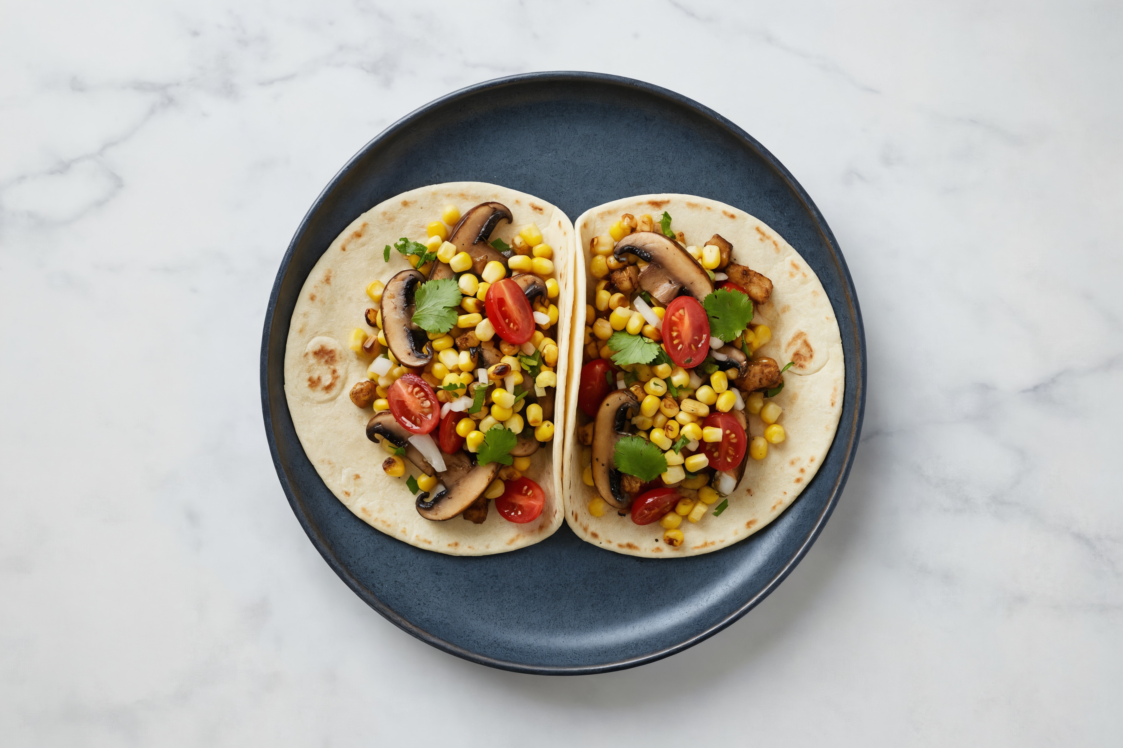 Portabella Mushroom Tacos + Corn Salsa