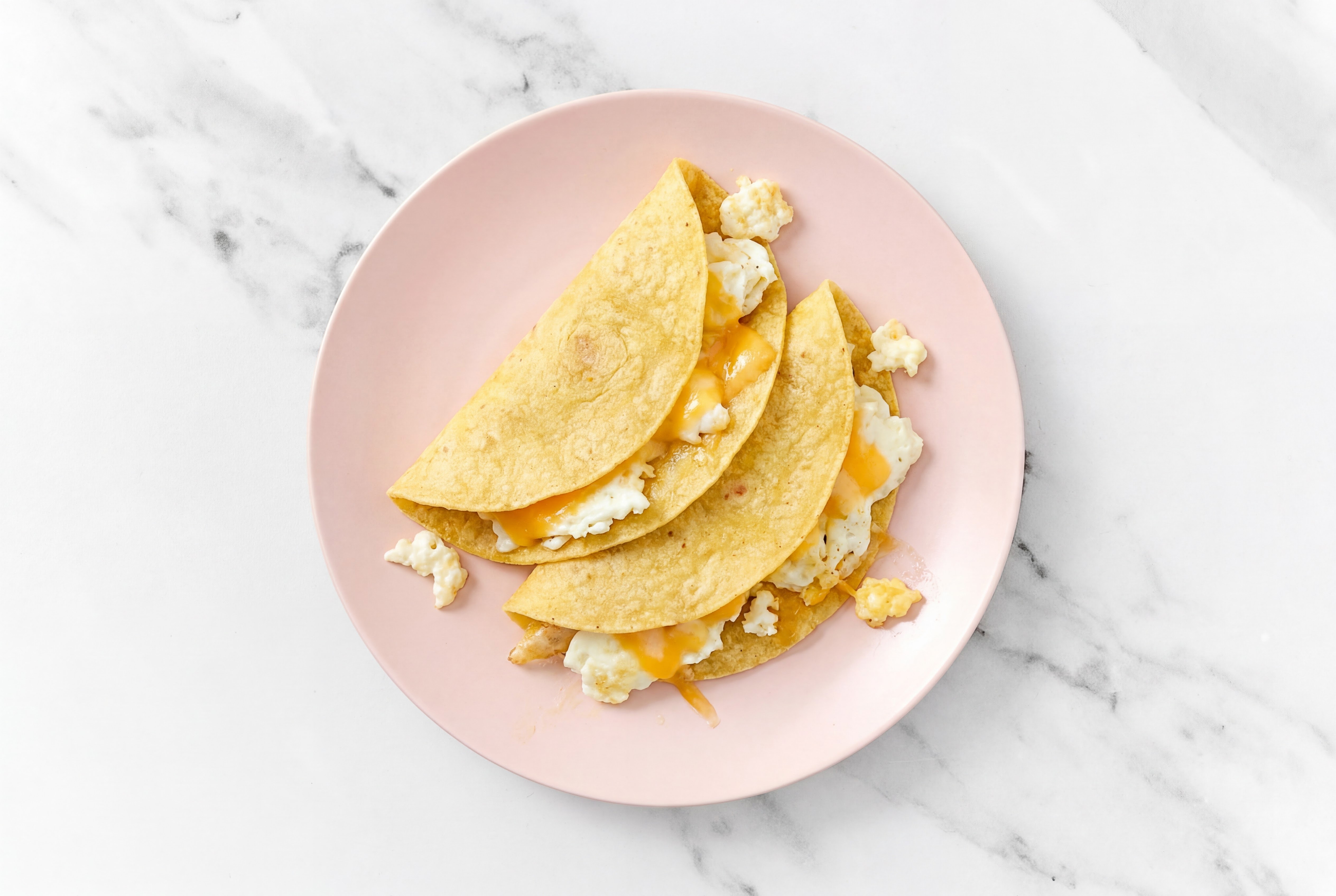 Cheesy Egg White Tacos