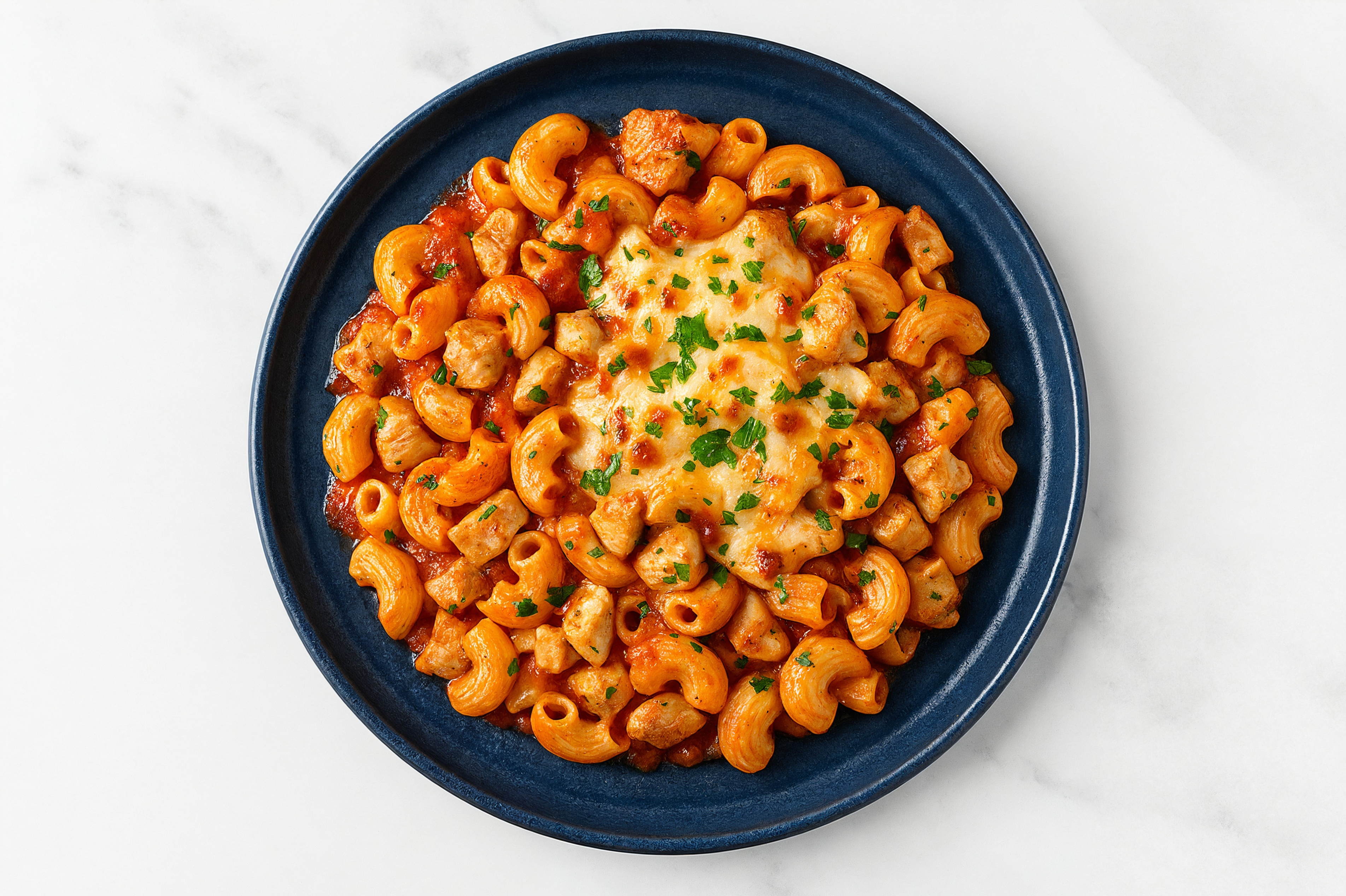 Cheesy Chicken Marinara Chiocciole Pasta Bake