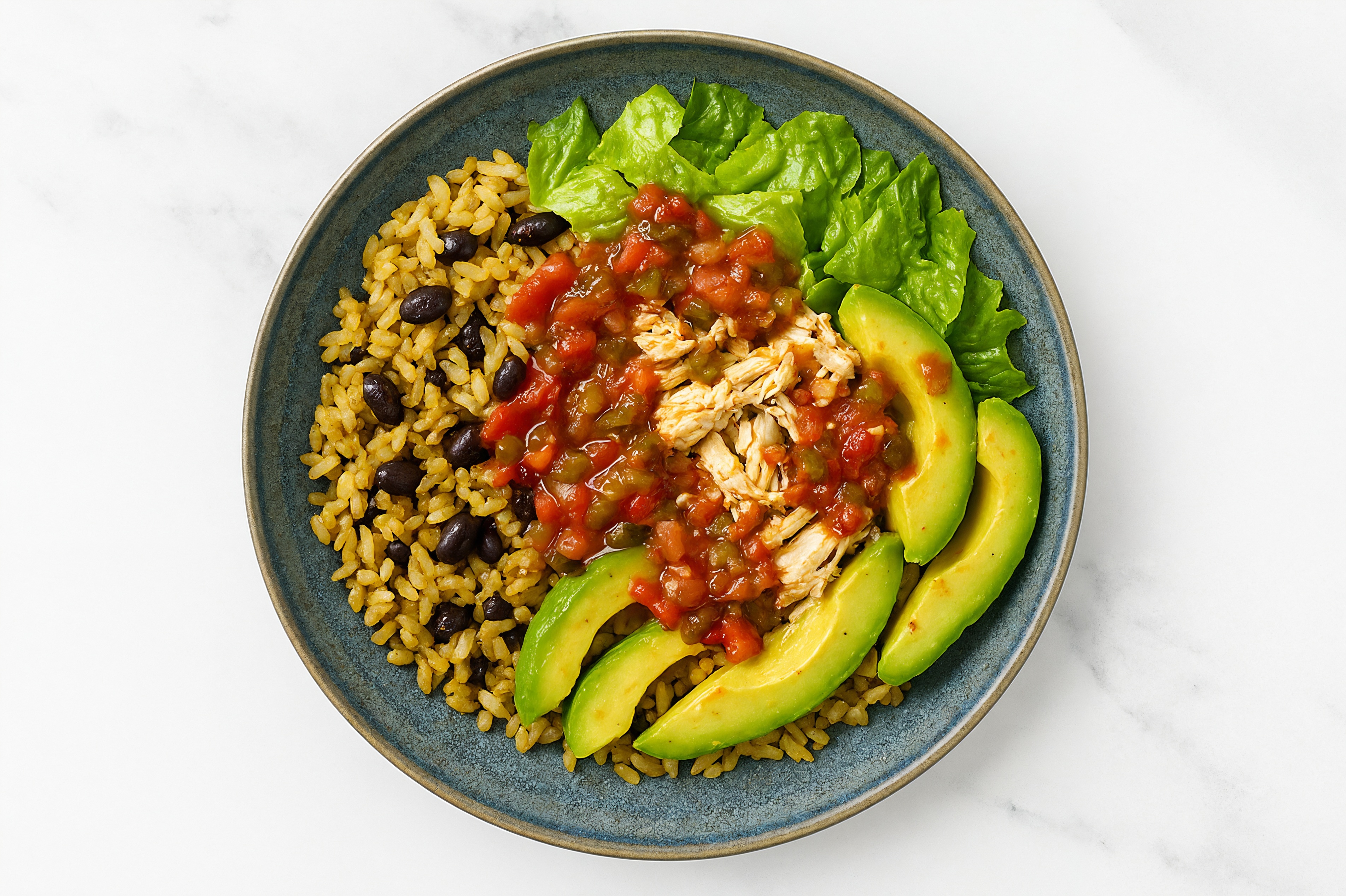 Faster-Than-Takeout Grilled Mediterranean Chicken Breast Burrito Bowl