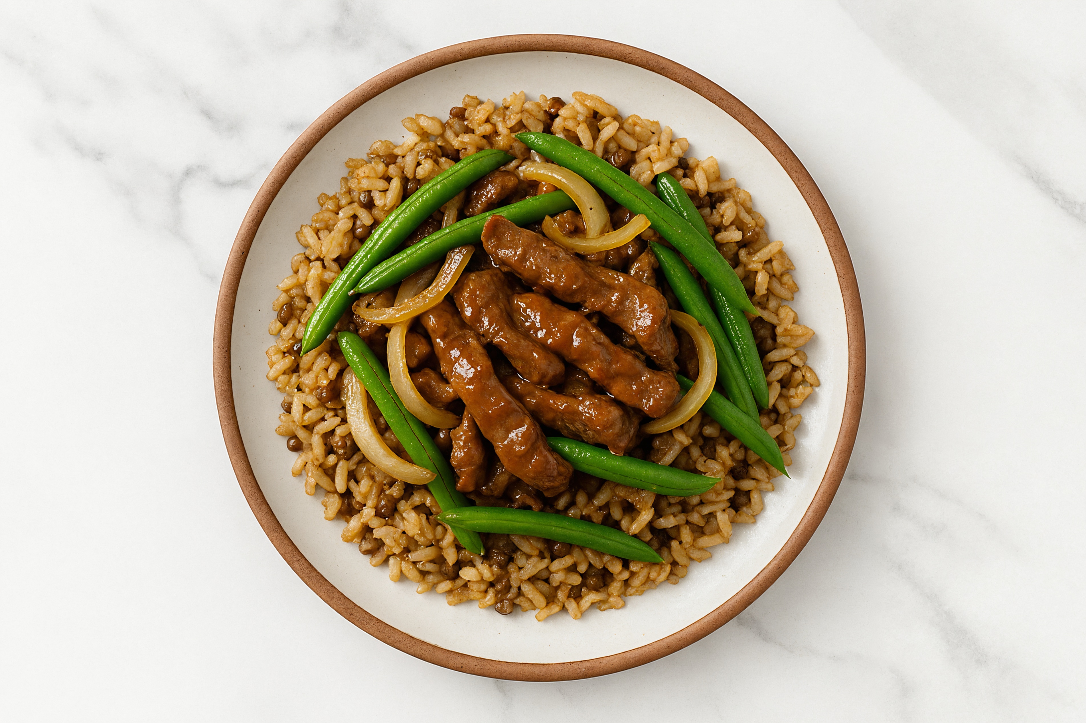 Gingery Beef + Veggie Power Bowl