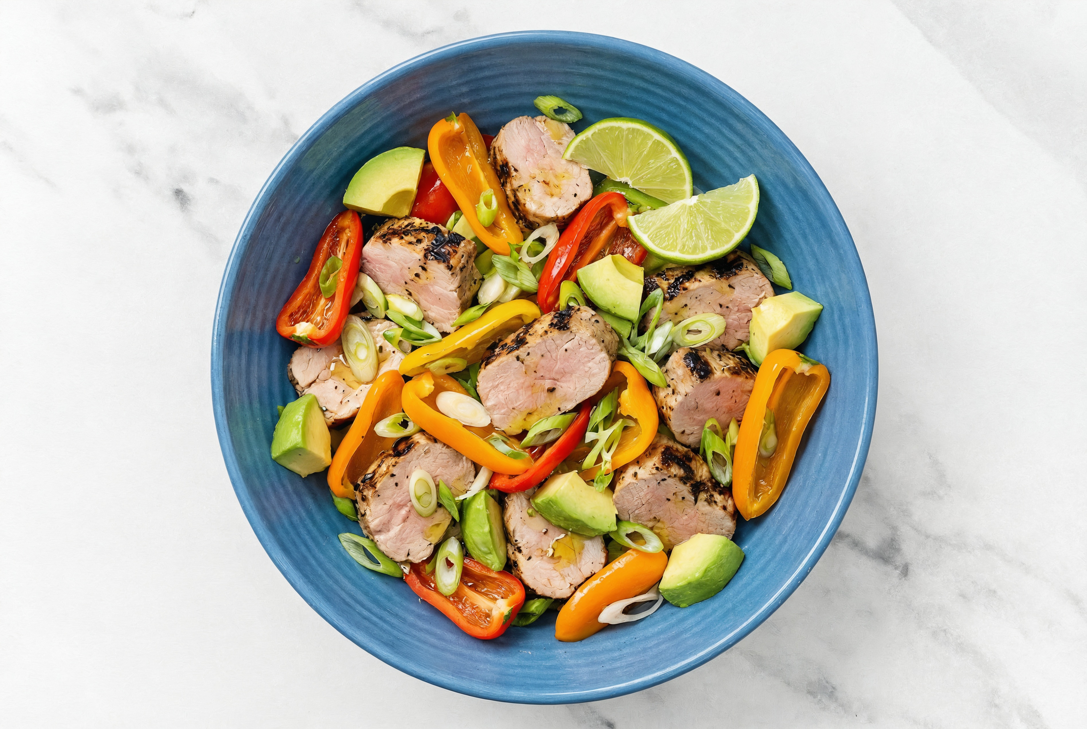 Avocado Lime Crunchy Pepper + Pork Bowl