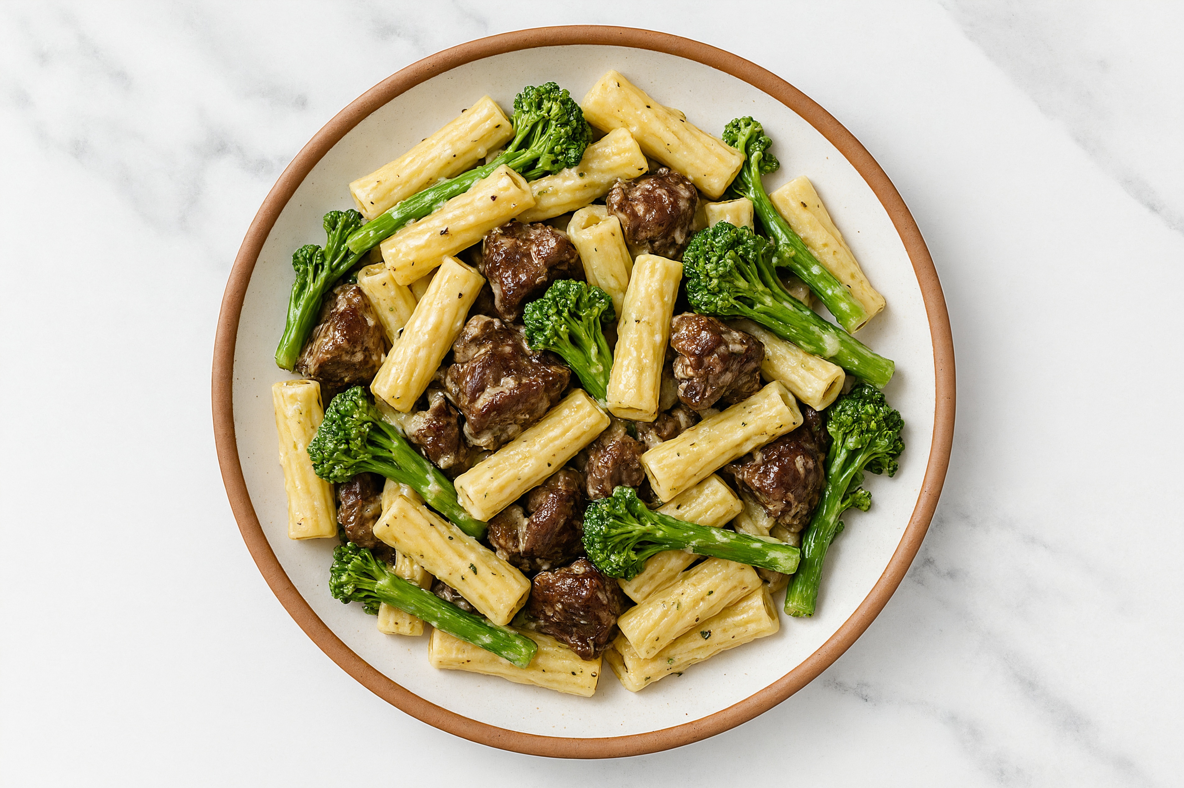 Beef + Broccoli Rigatoni Truffle