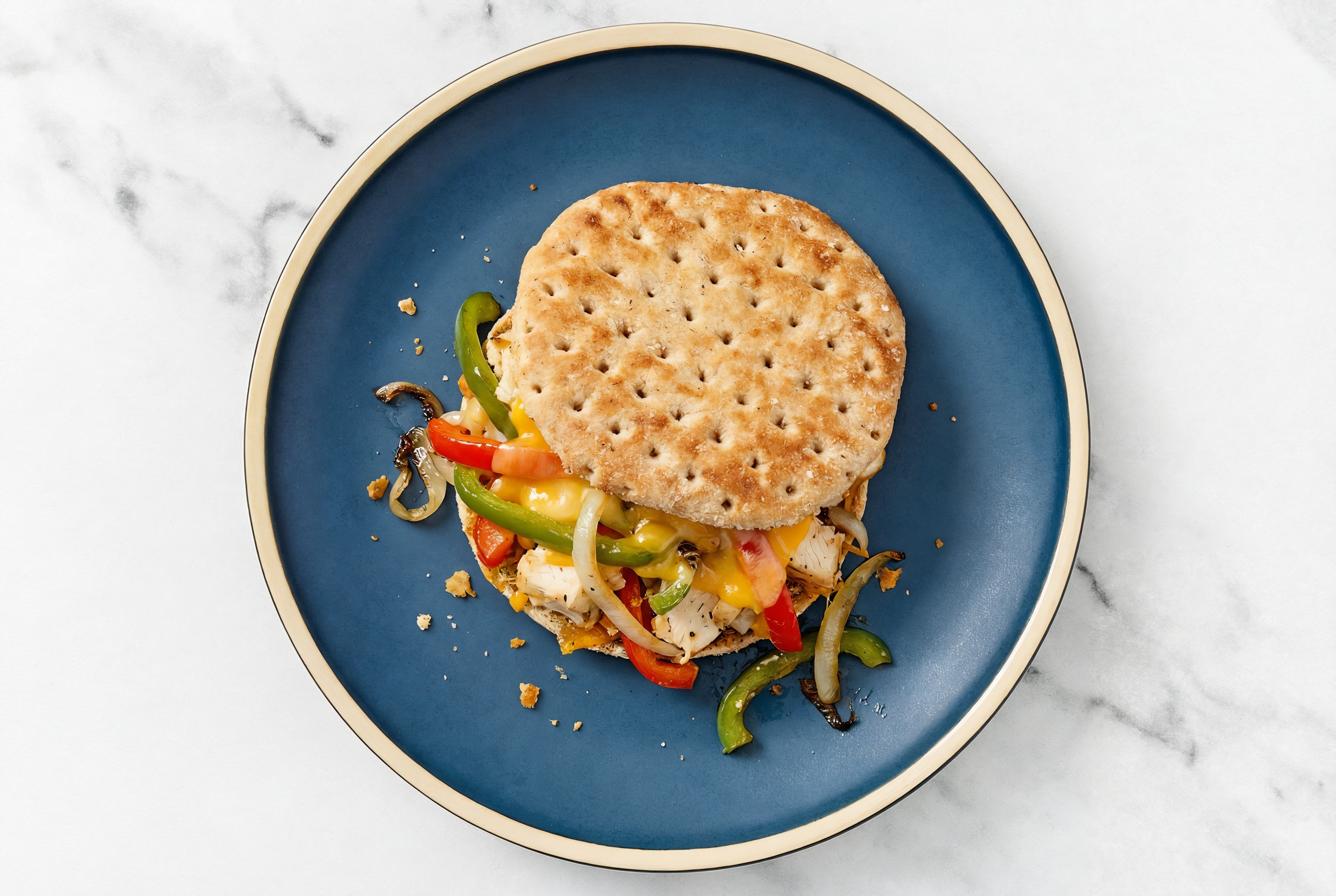 Herby Chopped Chicken + Veggie Melt