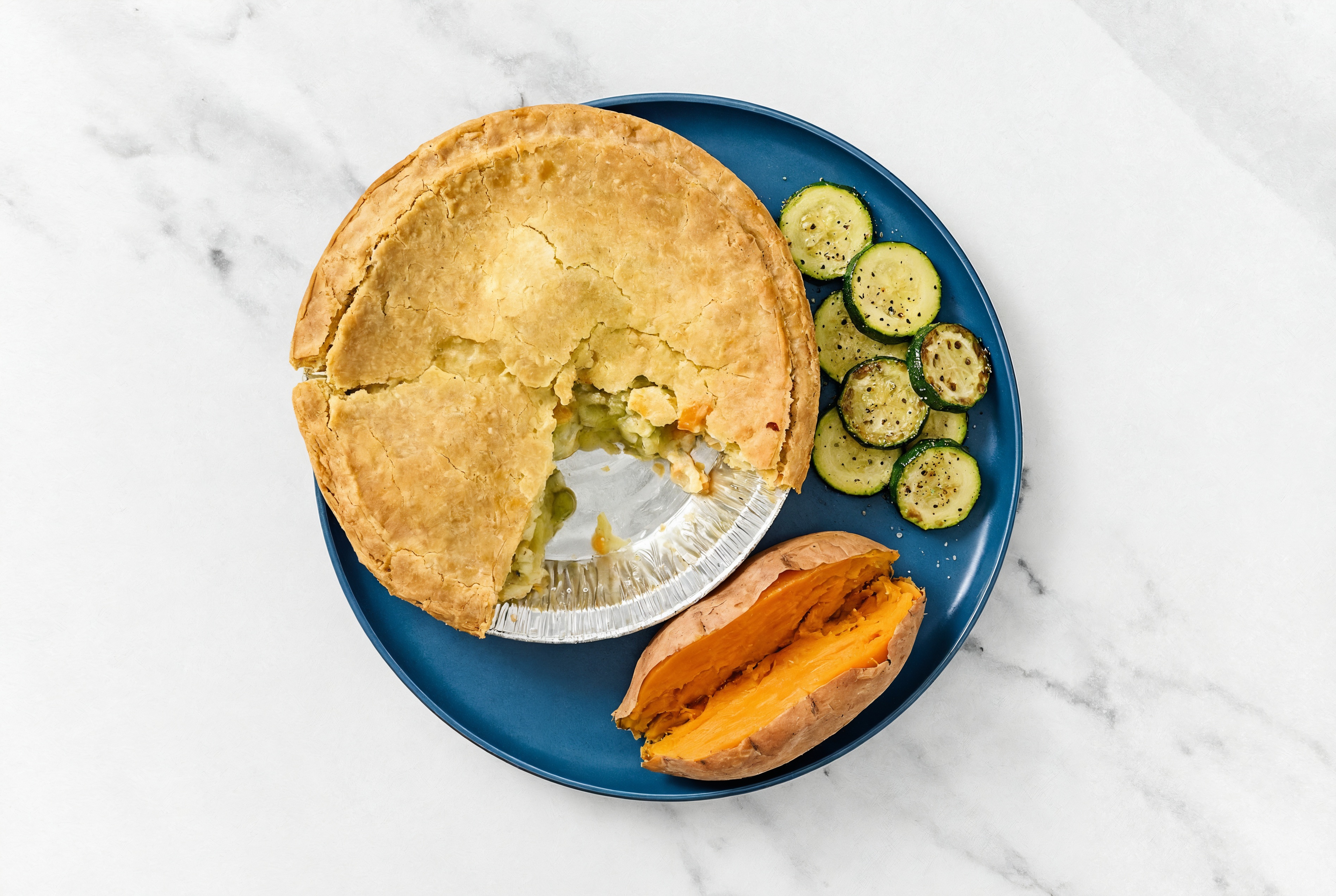 Chicken Pot Pie with Zucchini & Sweet Potato