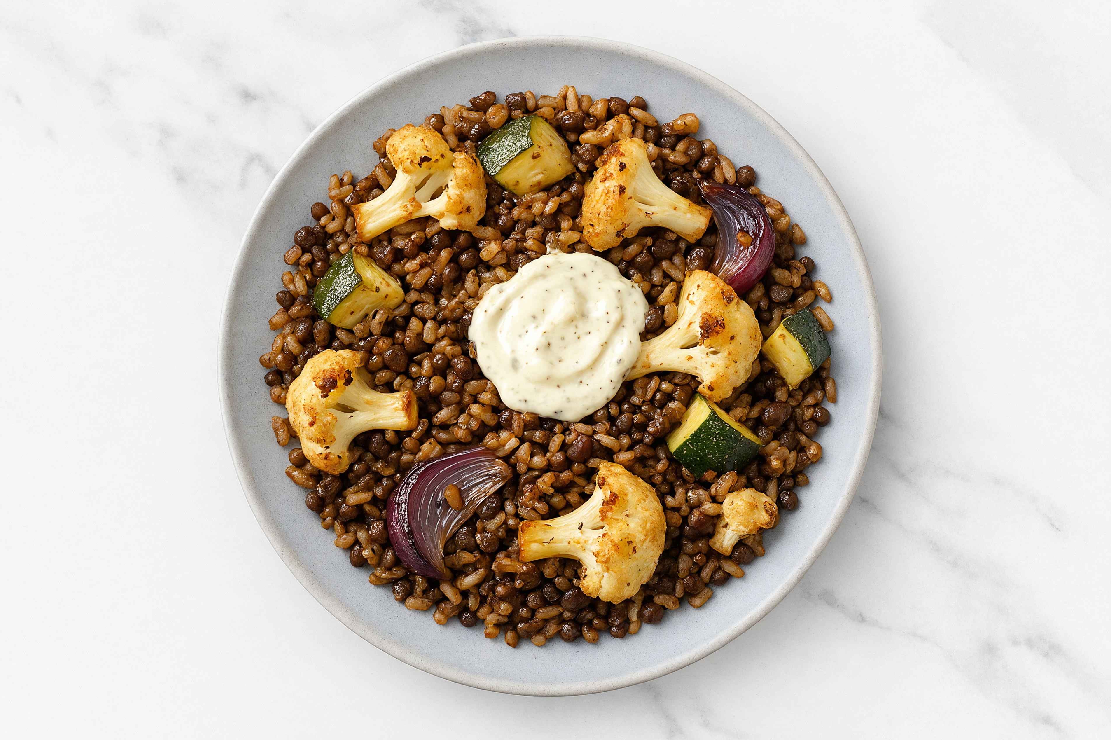 Roasted Veggie + Vegan Ranch Bowl