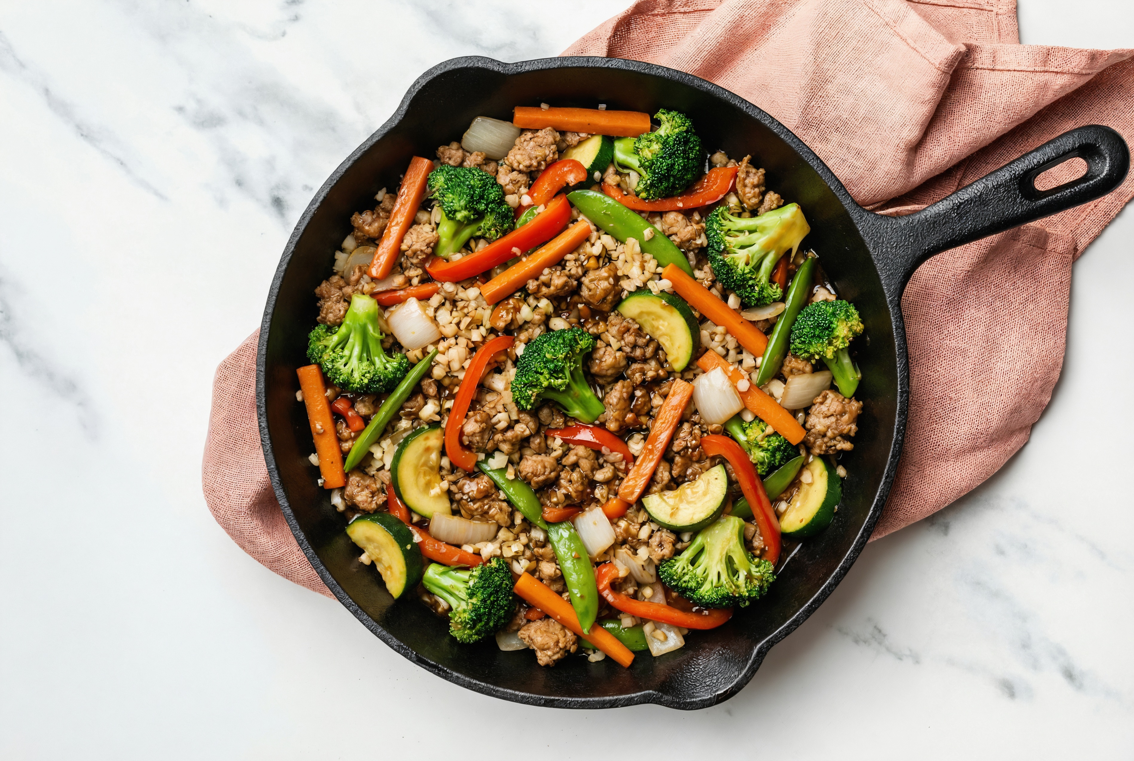 Japanese BBQ Turkey + Cauliflower Rice