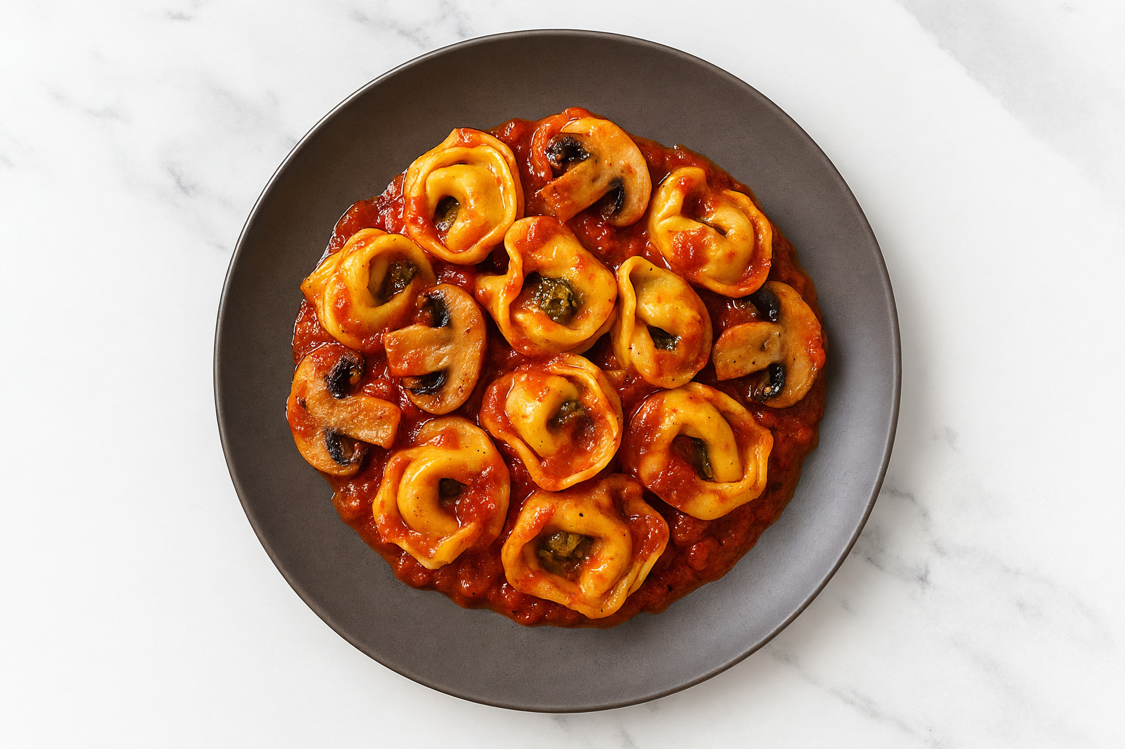 Marinara Tortellini with Sautéed Mushrooms