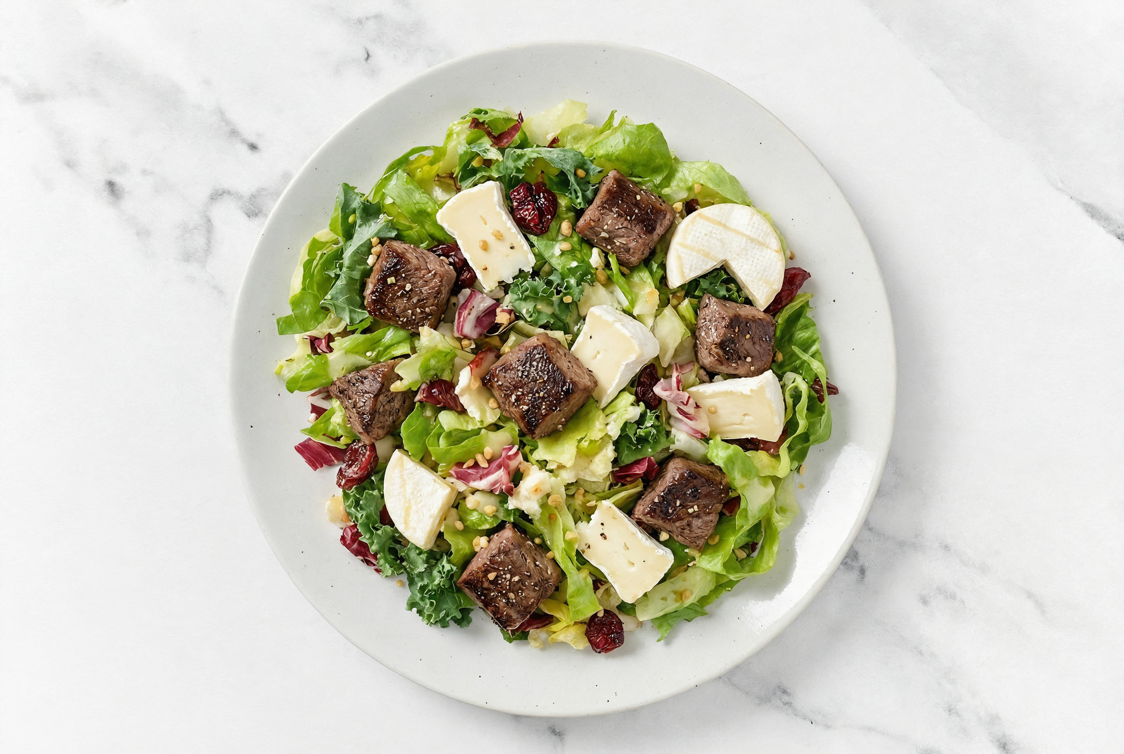 Honey Citrus Salad with Lamb + Brie