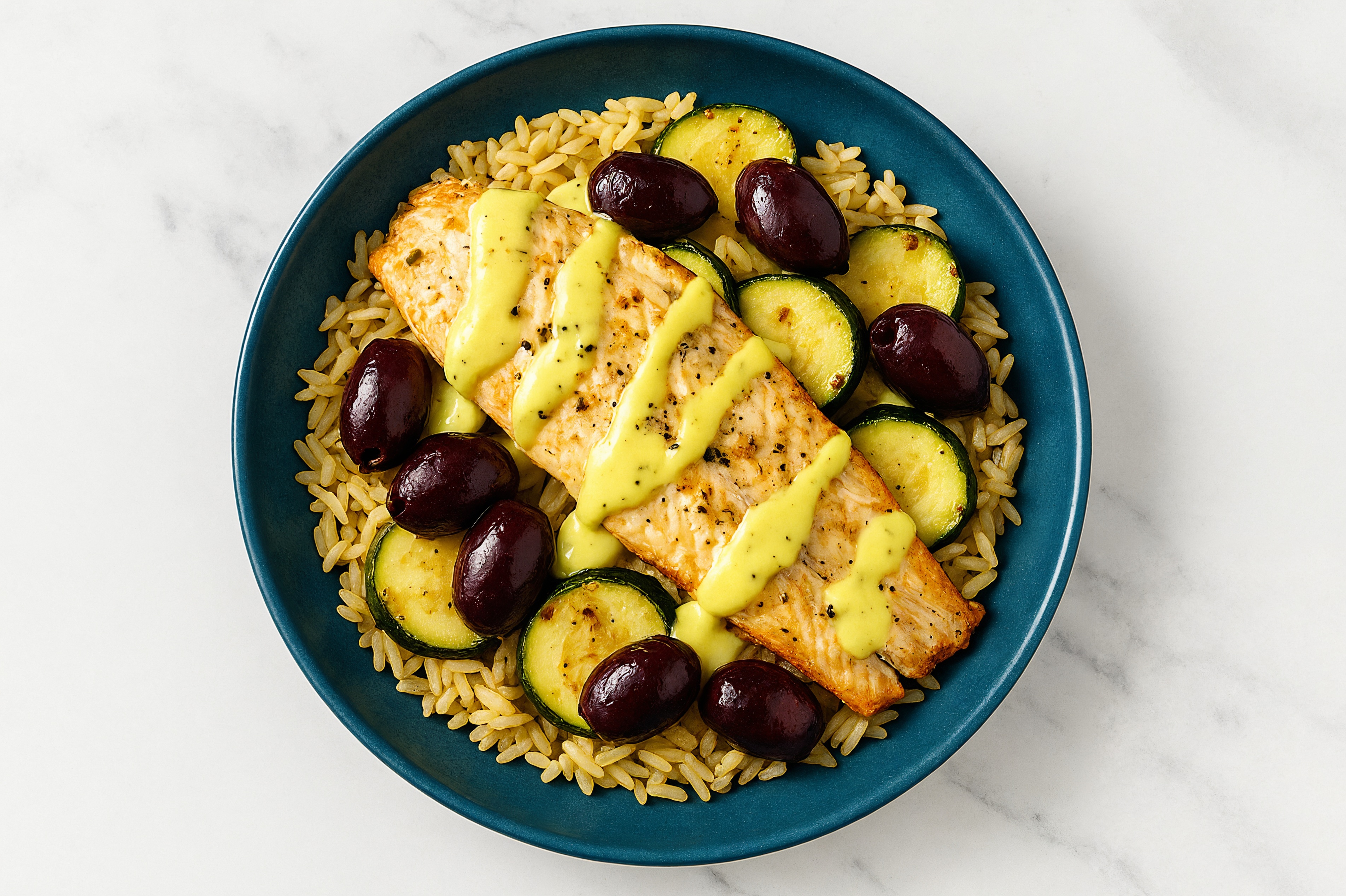 Herby Mediterranean Trout Grain Bowl