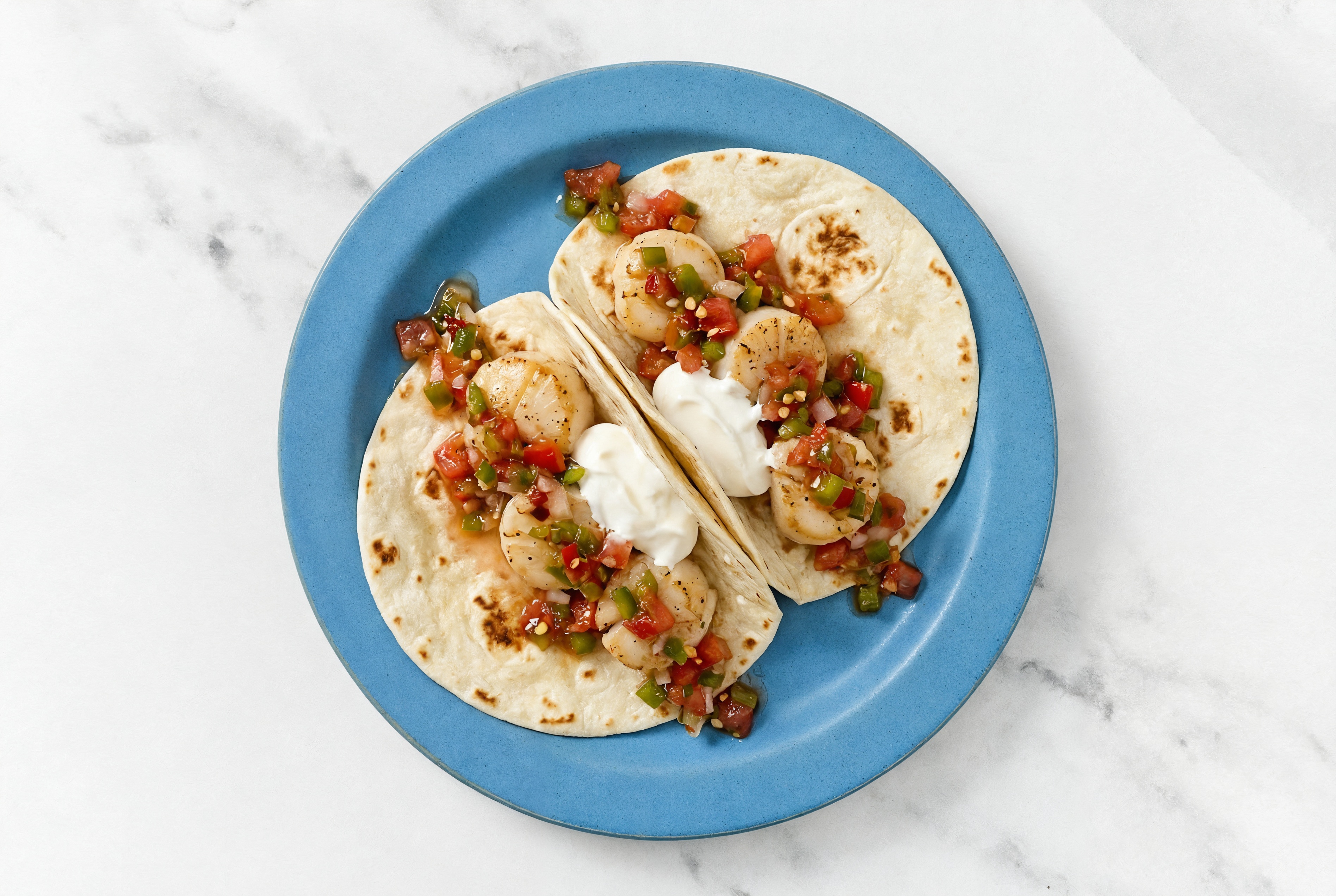 Savory Seared Scallop Tacos with Fresh Salsa