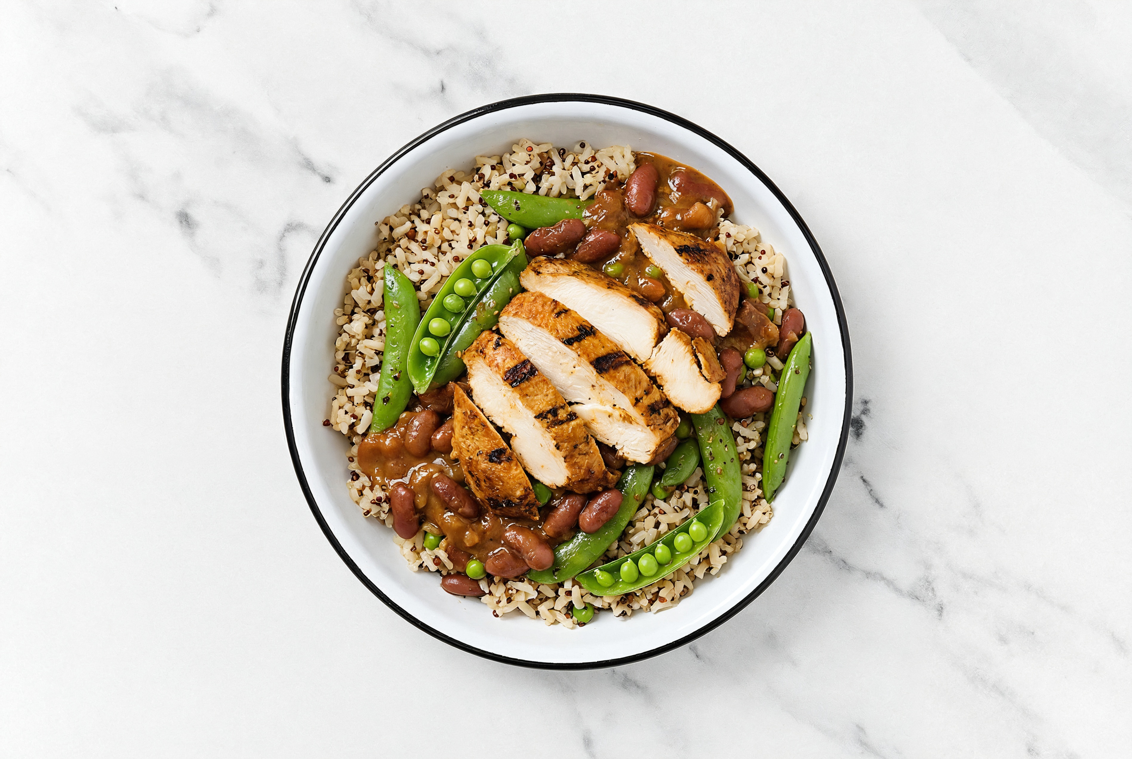 Spicy Creole Chicken + Bean Grain Bowl