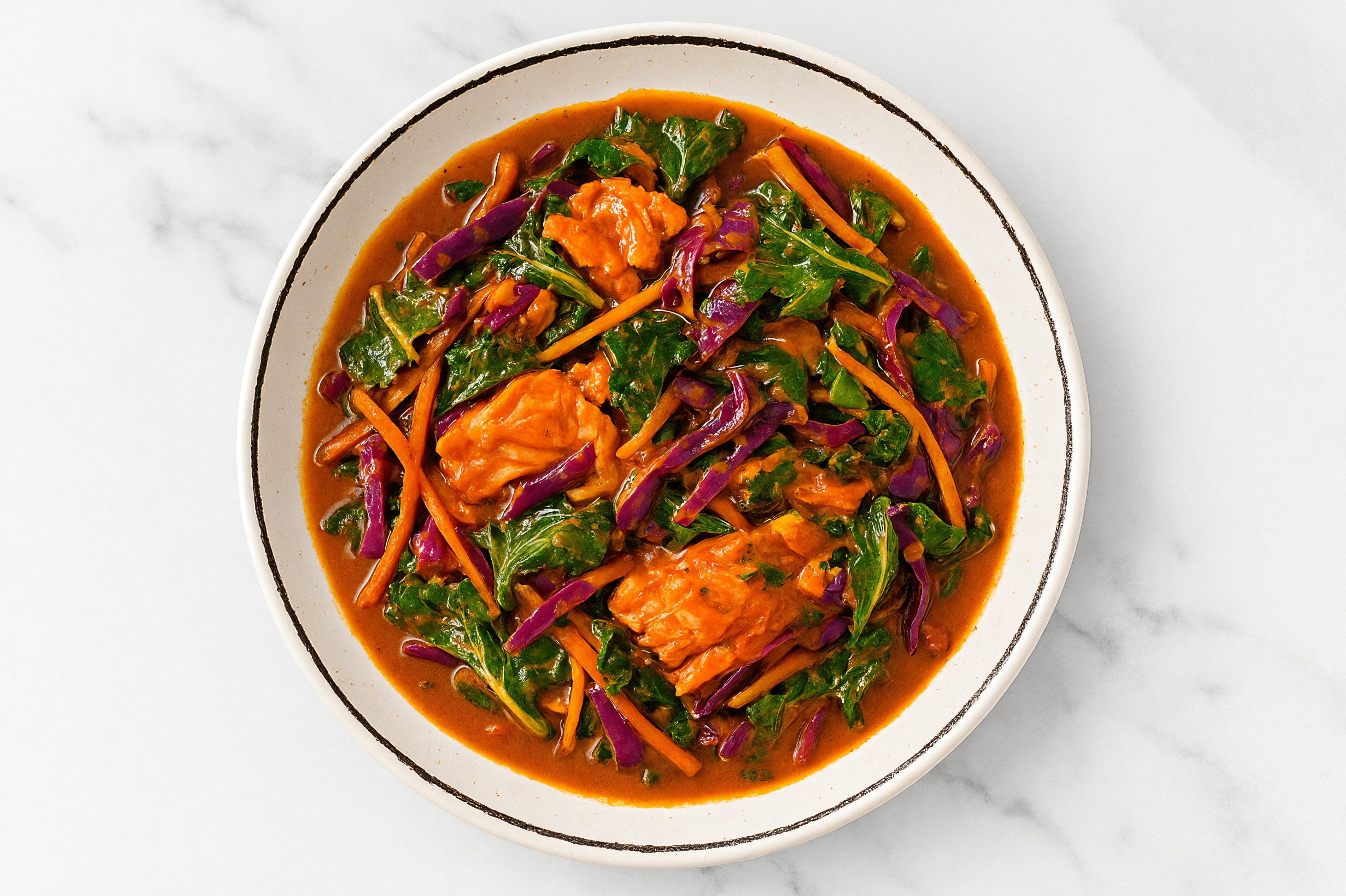 Salmon & Tikka Masala Stew with Veggies