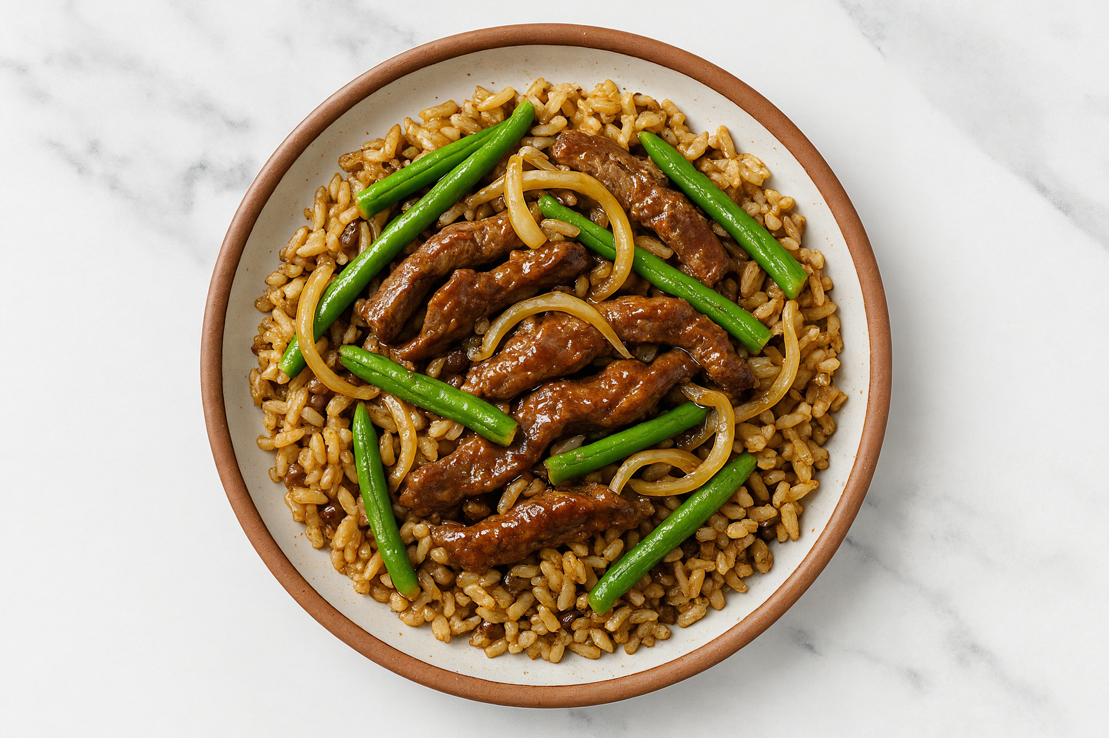 Gingery Beef + Veggie Power Bowl