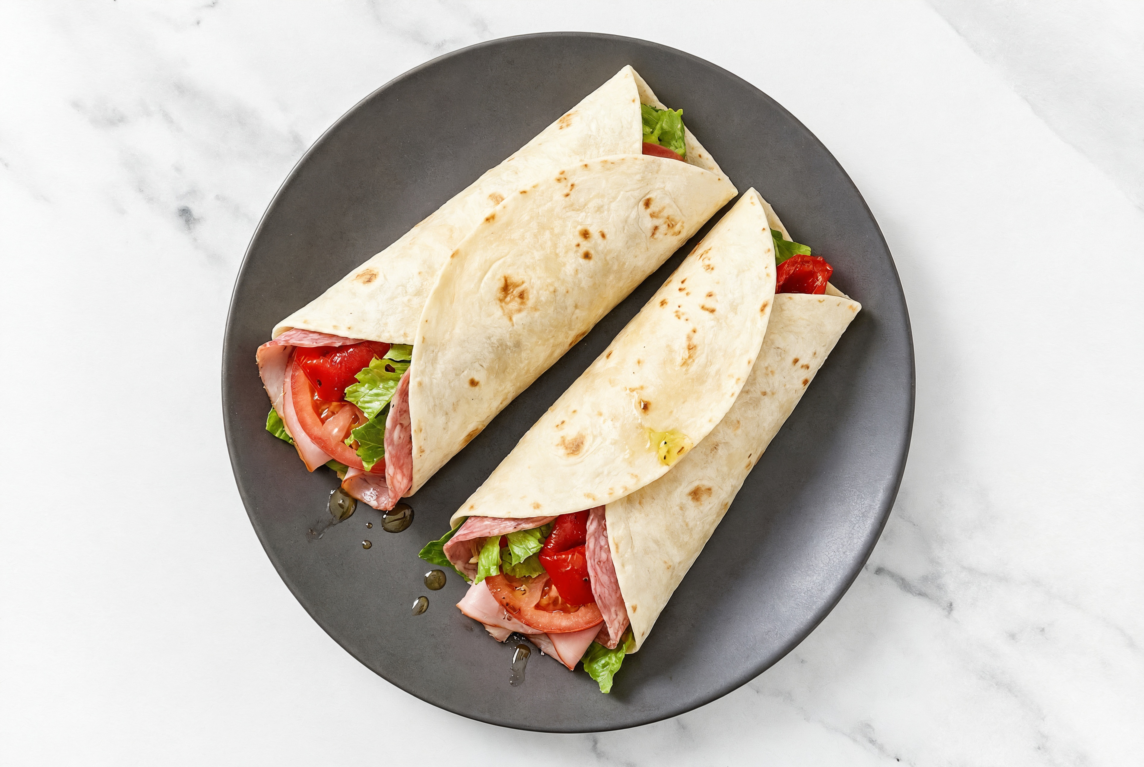Herby Chopped Italian Salad Wrap