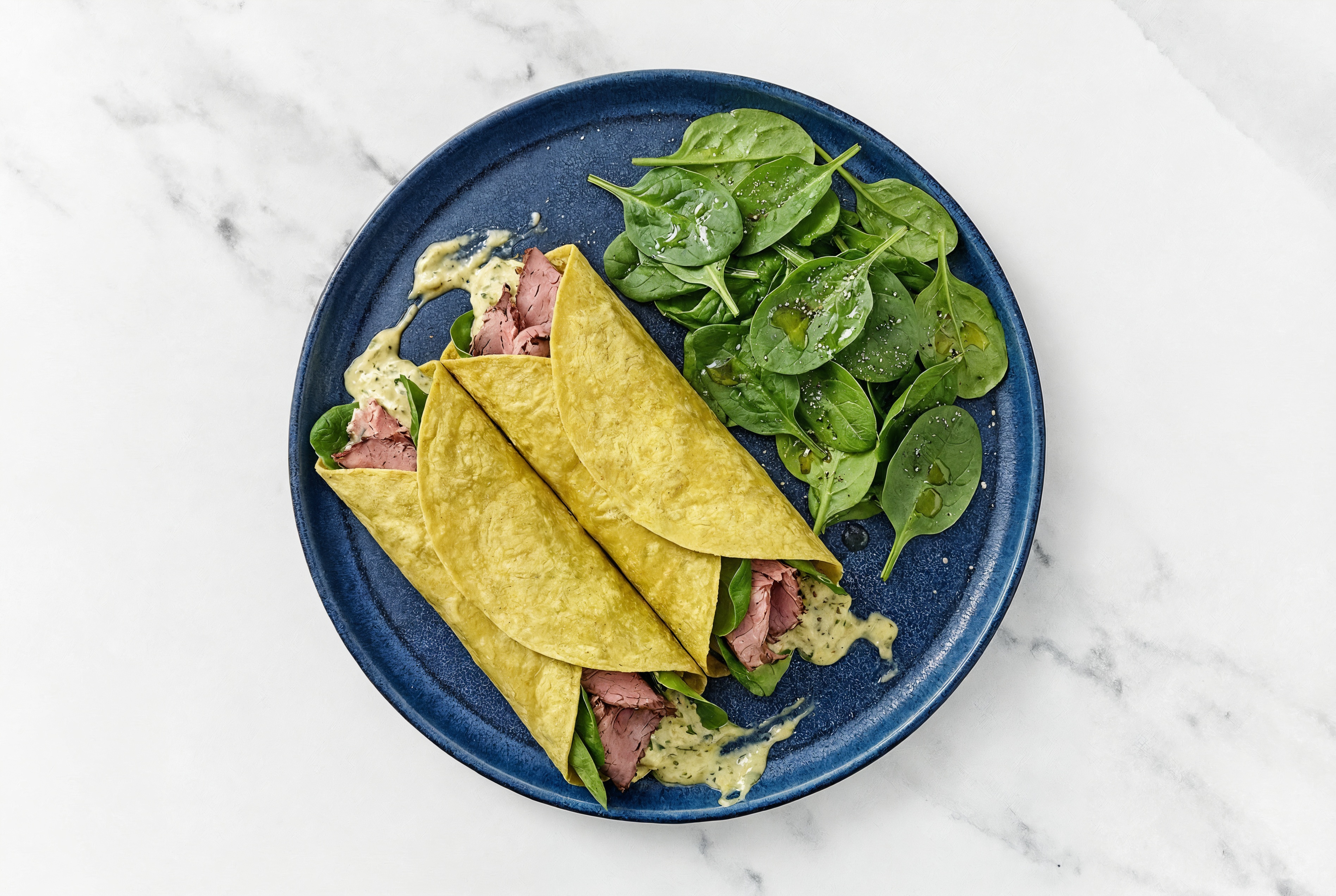 Spinach Tortilla Artichoke Roast Beef Wrap