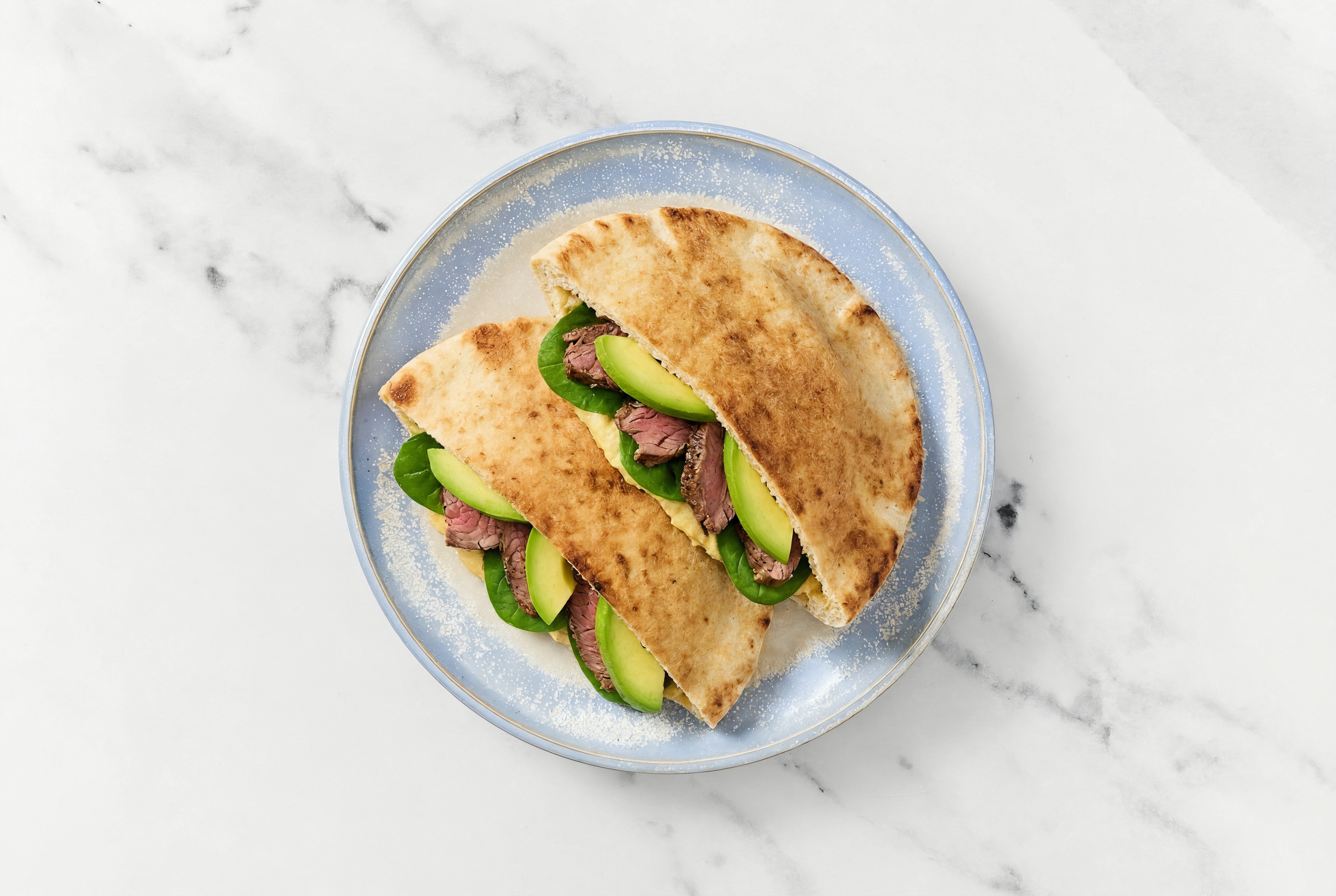 Sunny Steak n' Spinach Pita