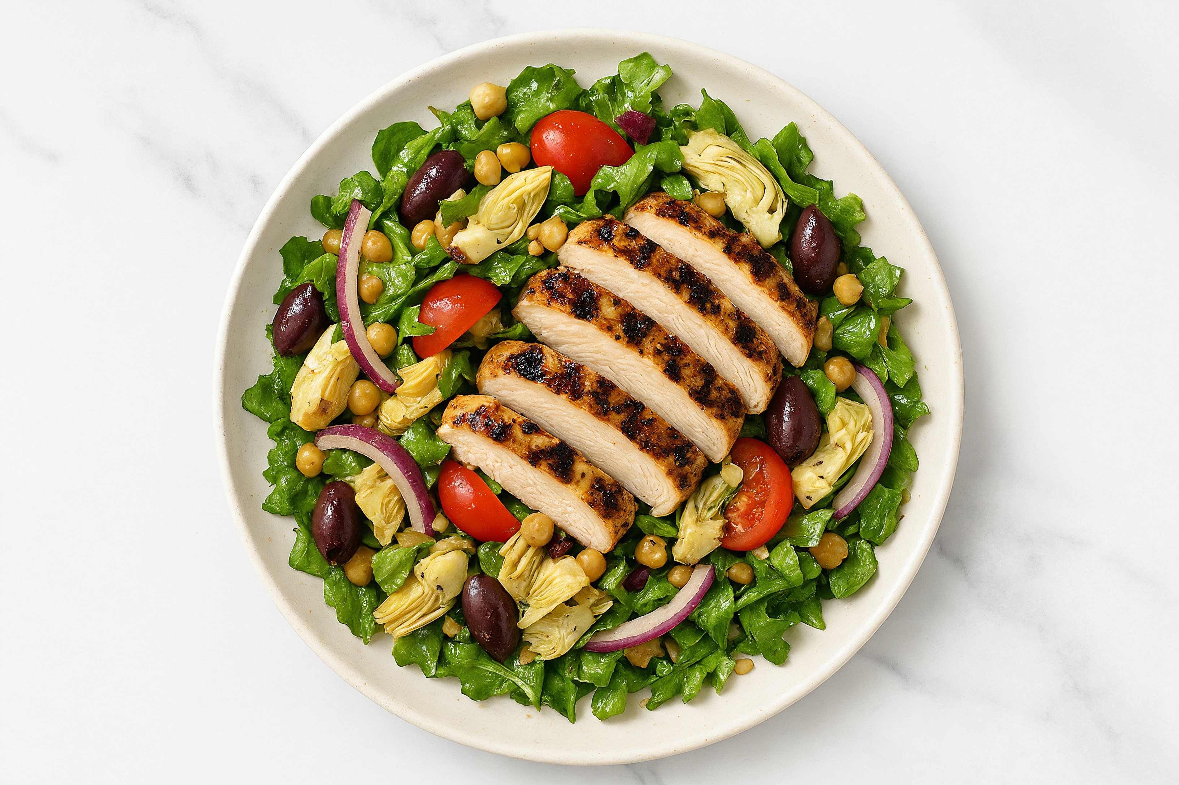 Go-To Grilled Mediterranean Chicken Breast Artichoke Greek Salad