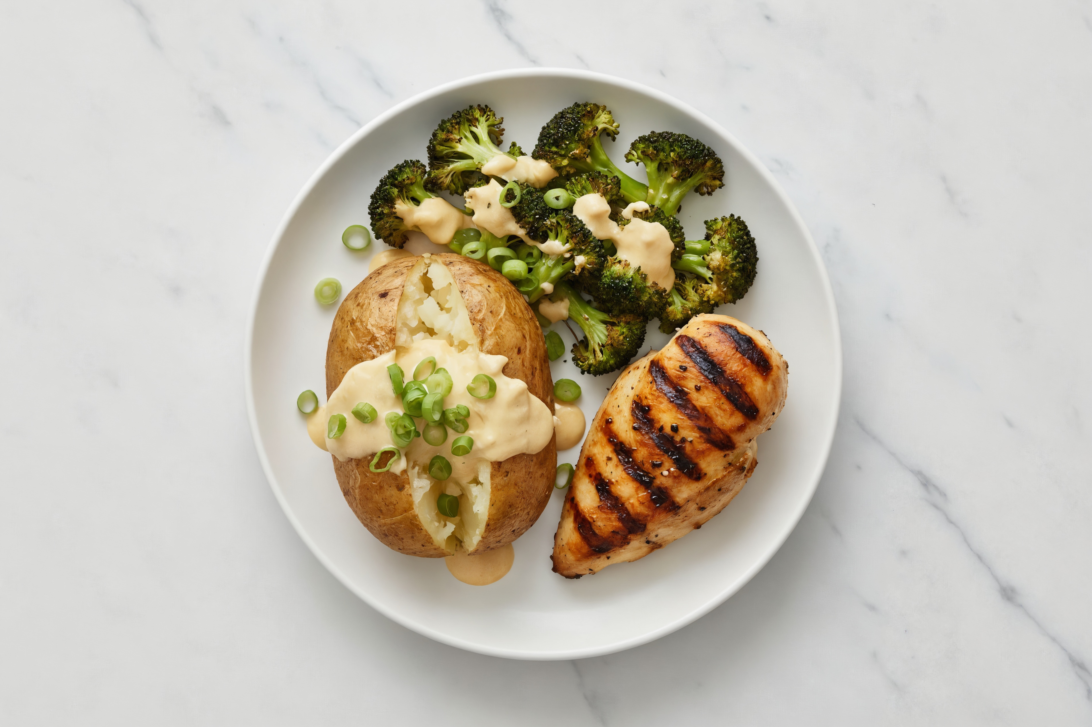 Broccoli Mediterranean Grilled Chicken Breast Queso Bake