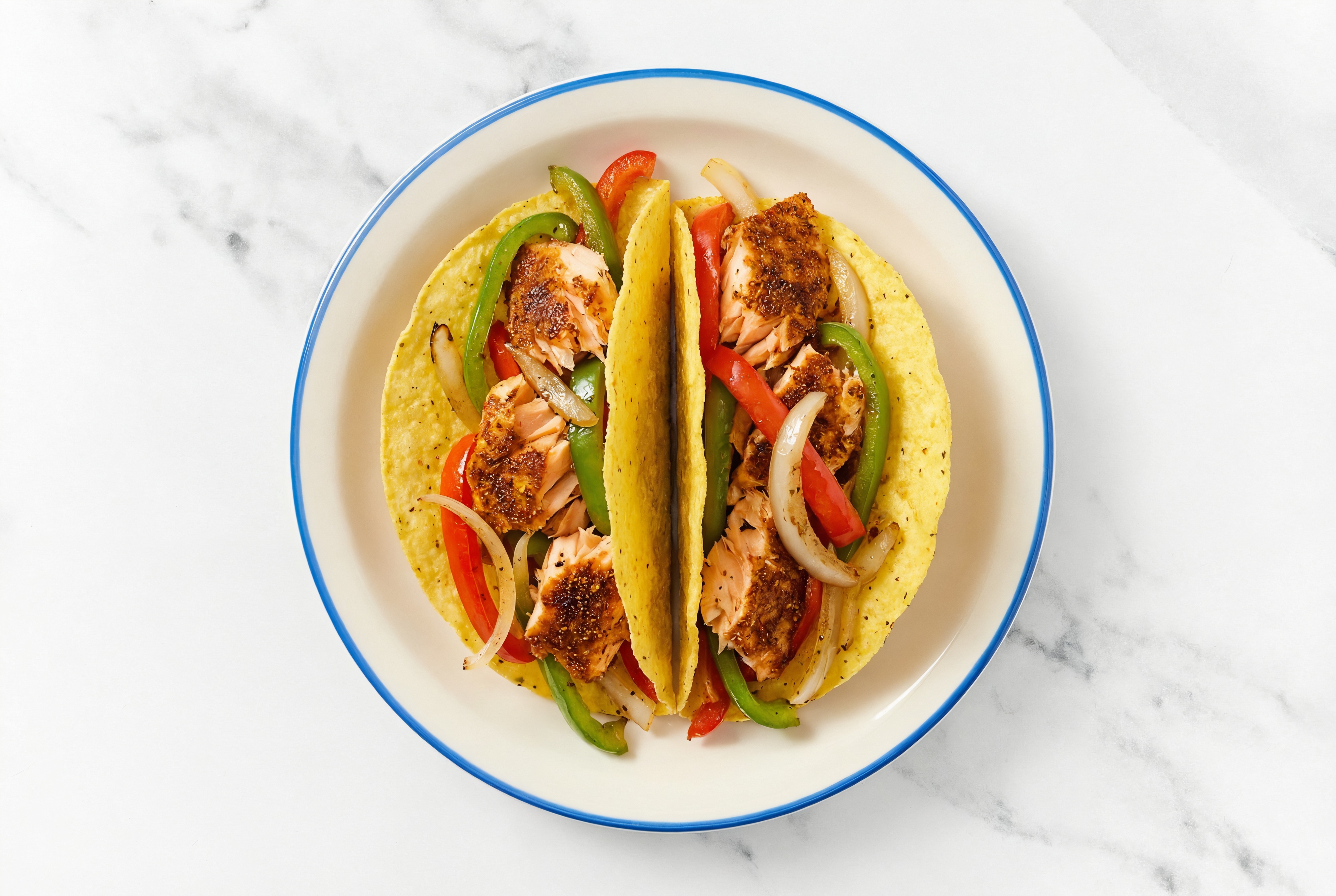 Savory Salmon + Veggie Tacos