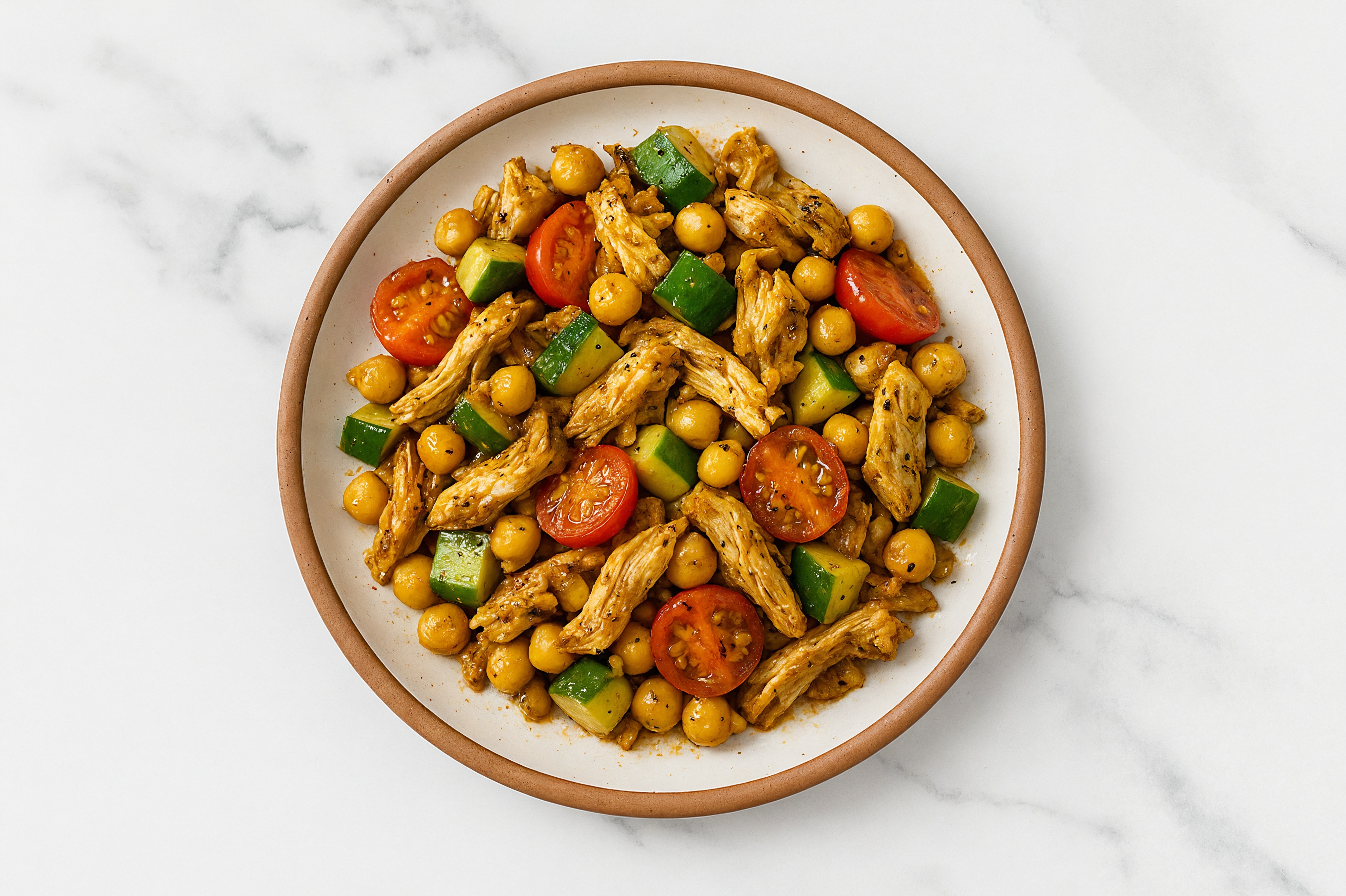 Chicken Shawarma + Chickpea Salad
