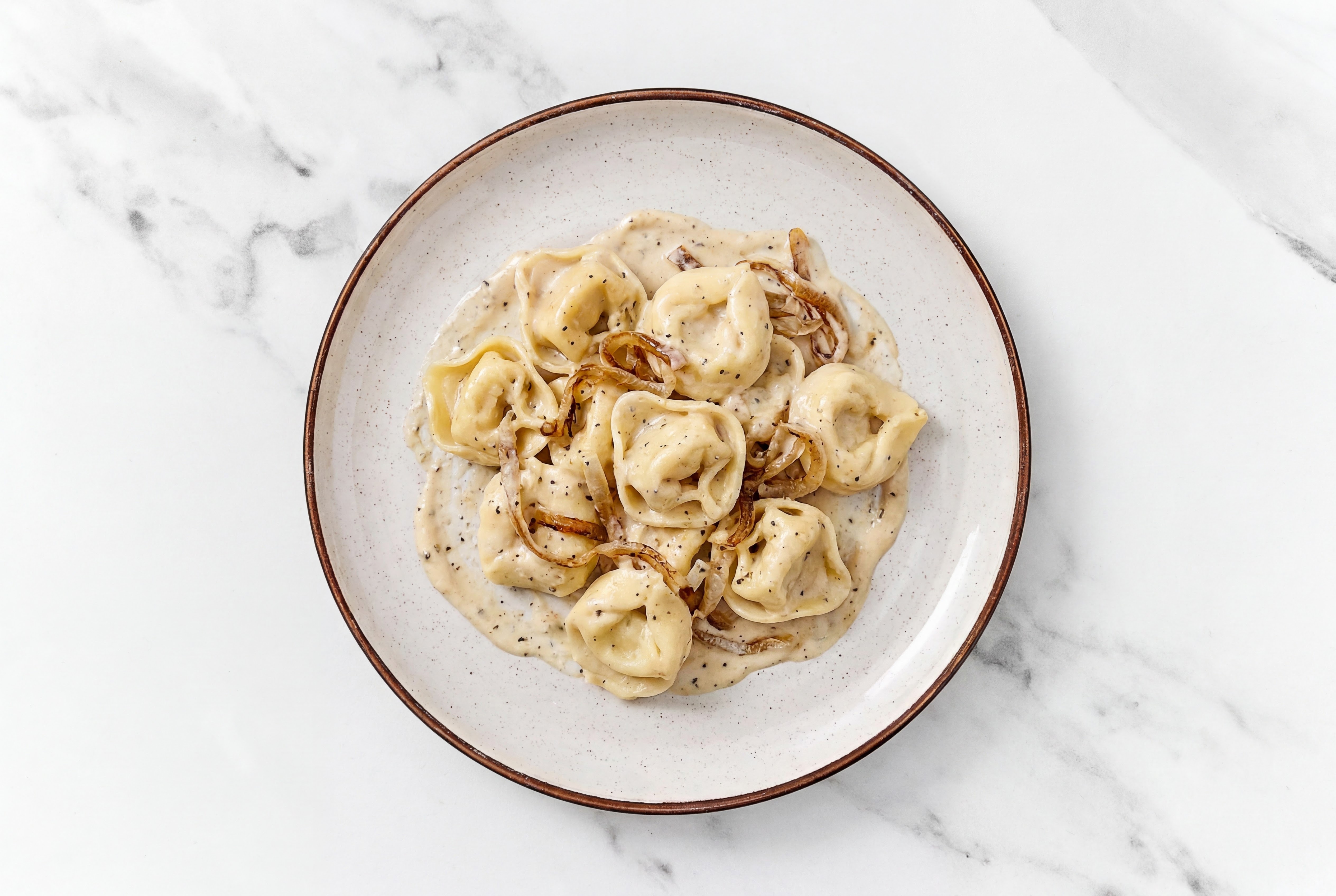 Creamy Caramelized Onion Tortelloni