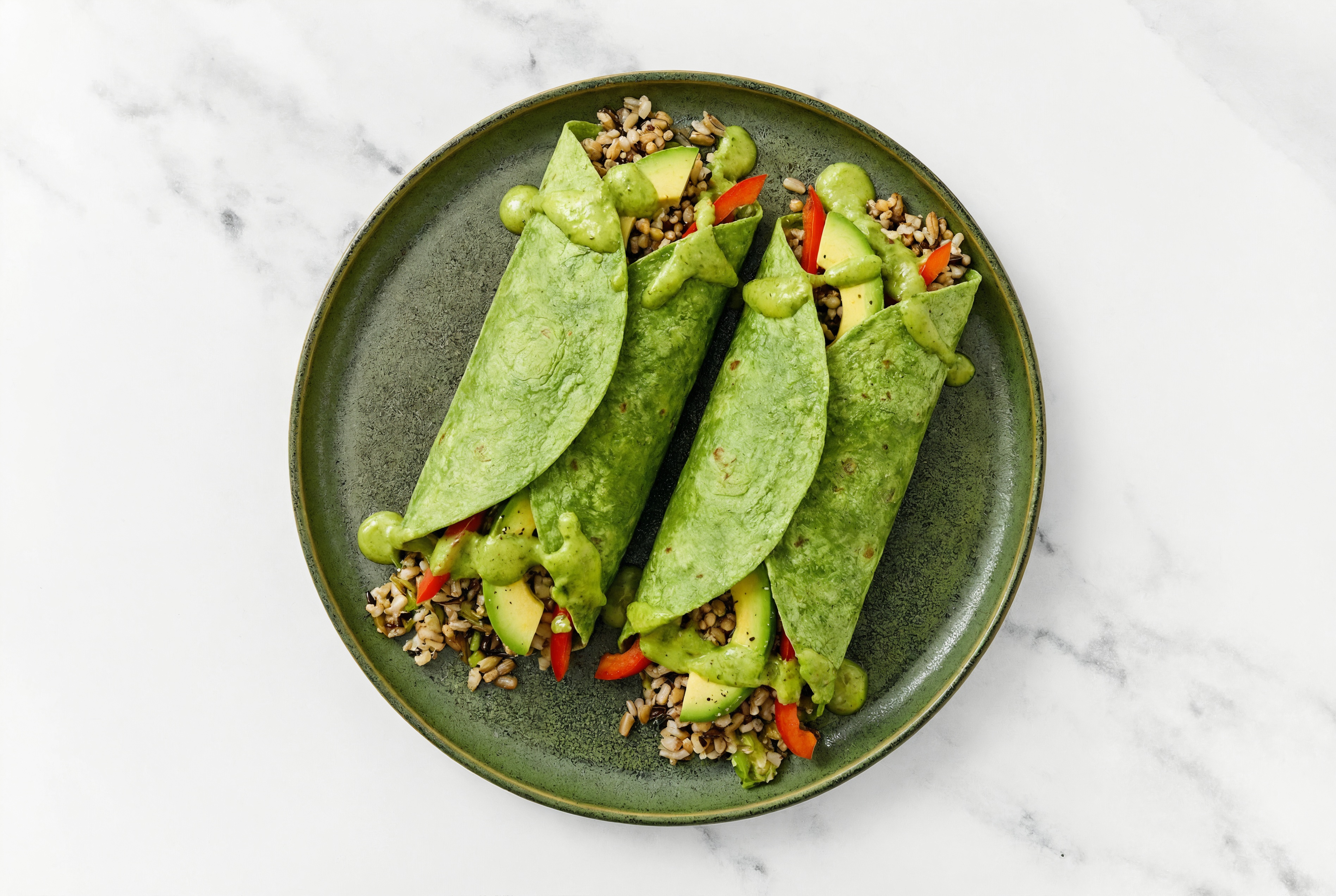 Red Pepper + Avocado Burrito Wrap