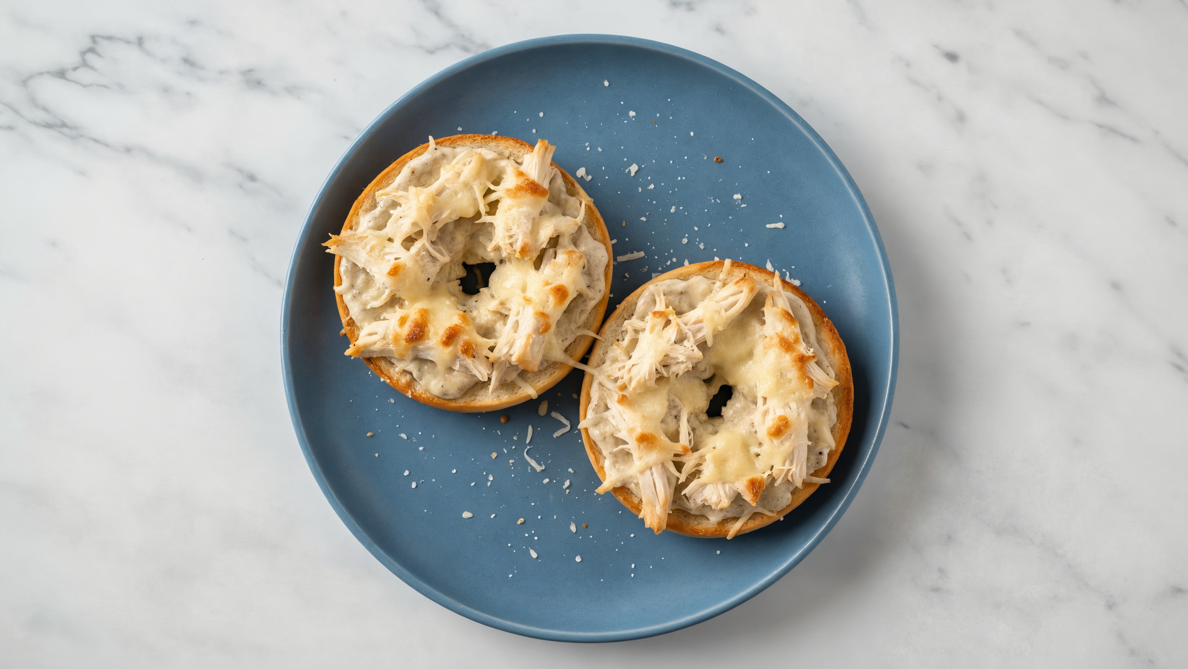 Truffle Pulled Chicken Pizza Gluten-Free Plain Bagels