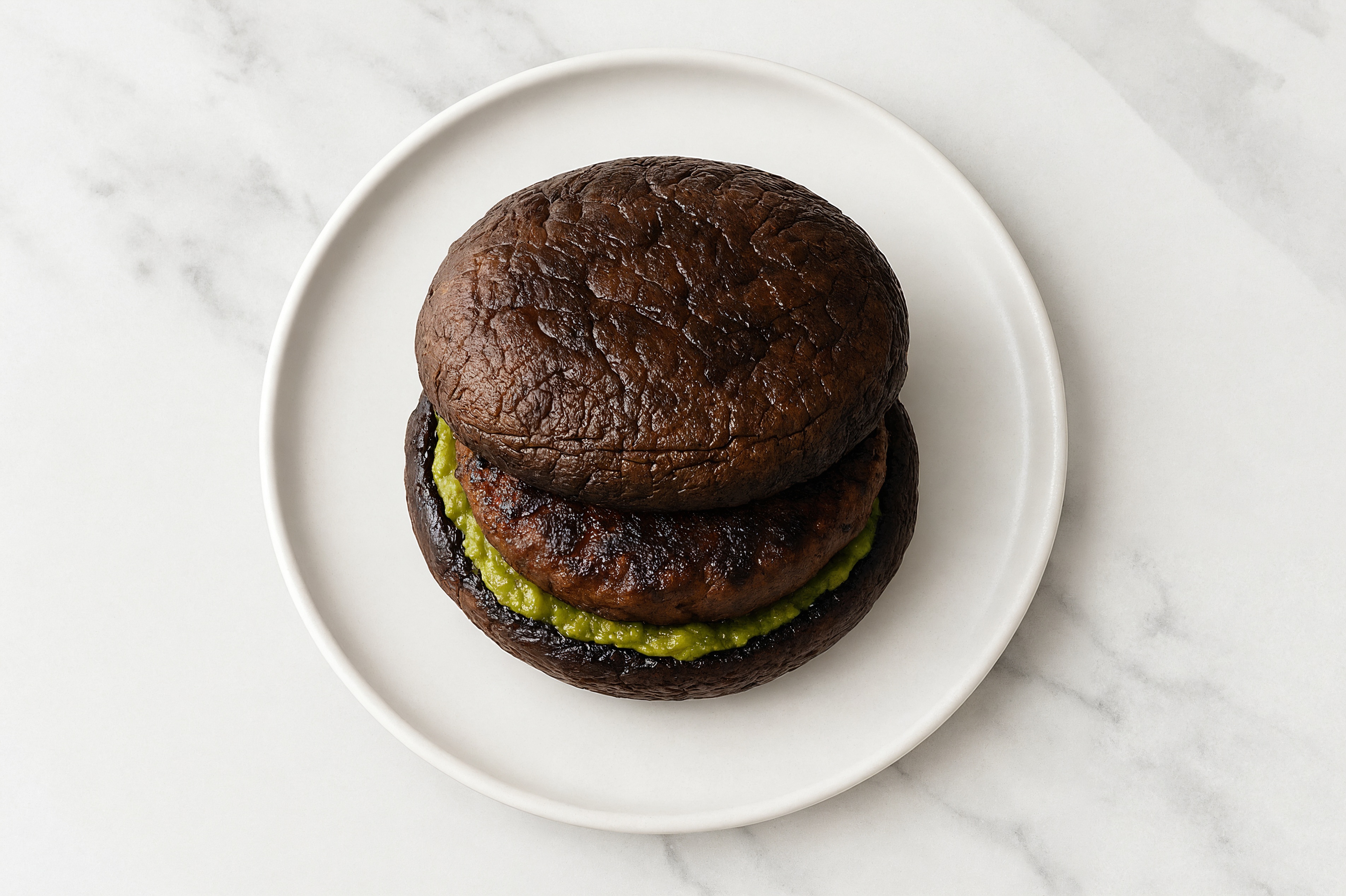 Blackened Wagyu Beef Burger on Mushroom Bun