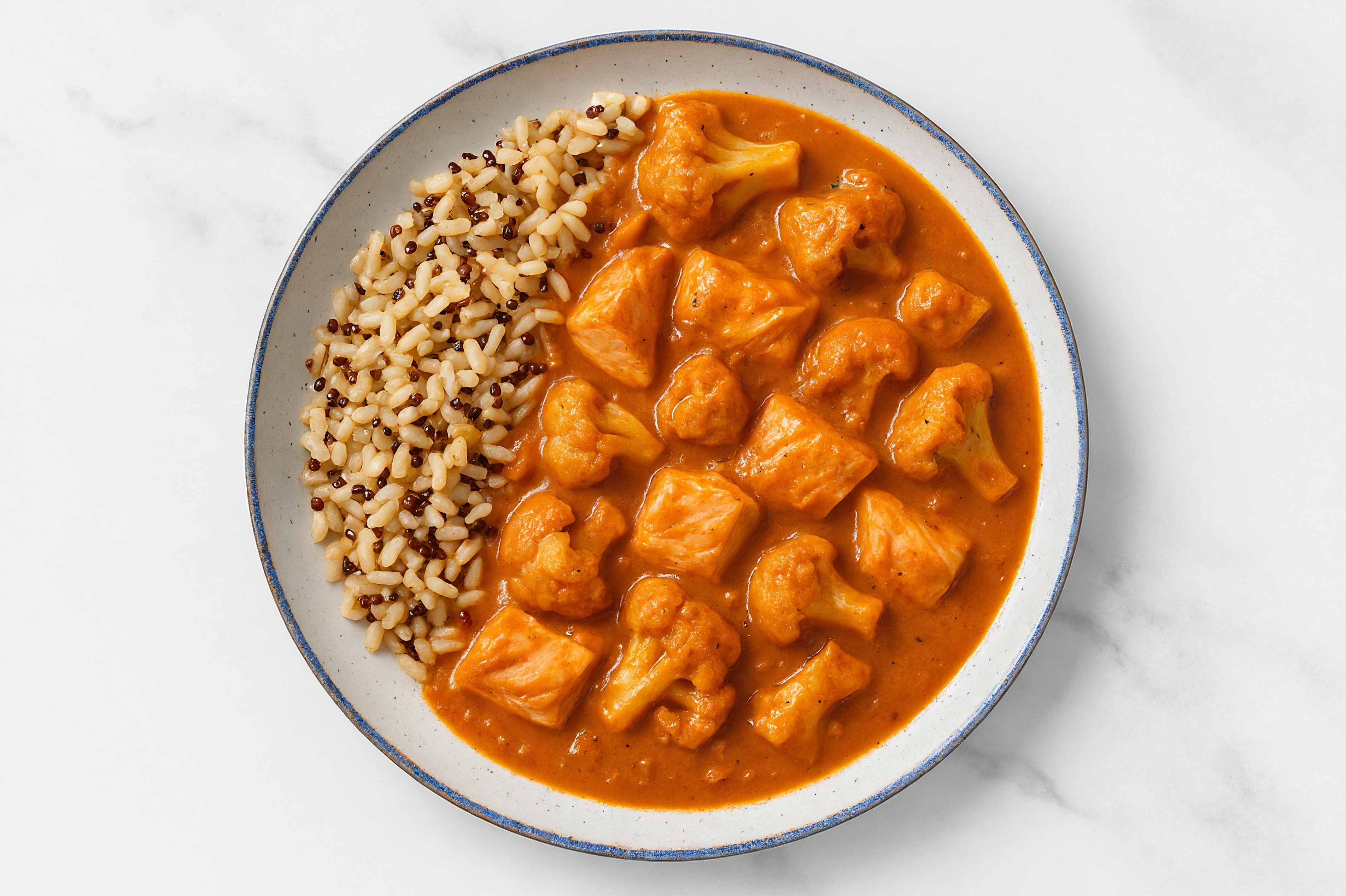 Salmon & Tikka Masala Stew with Cauliflower & Brown Rice