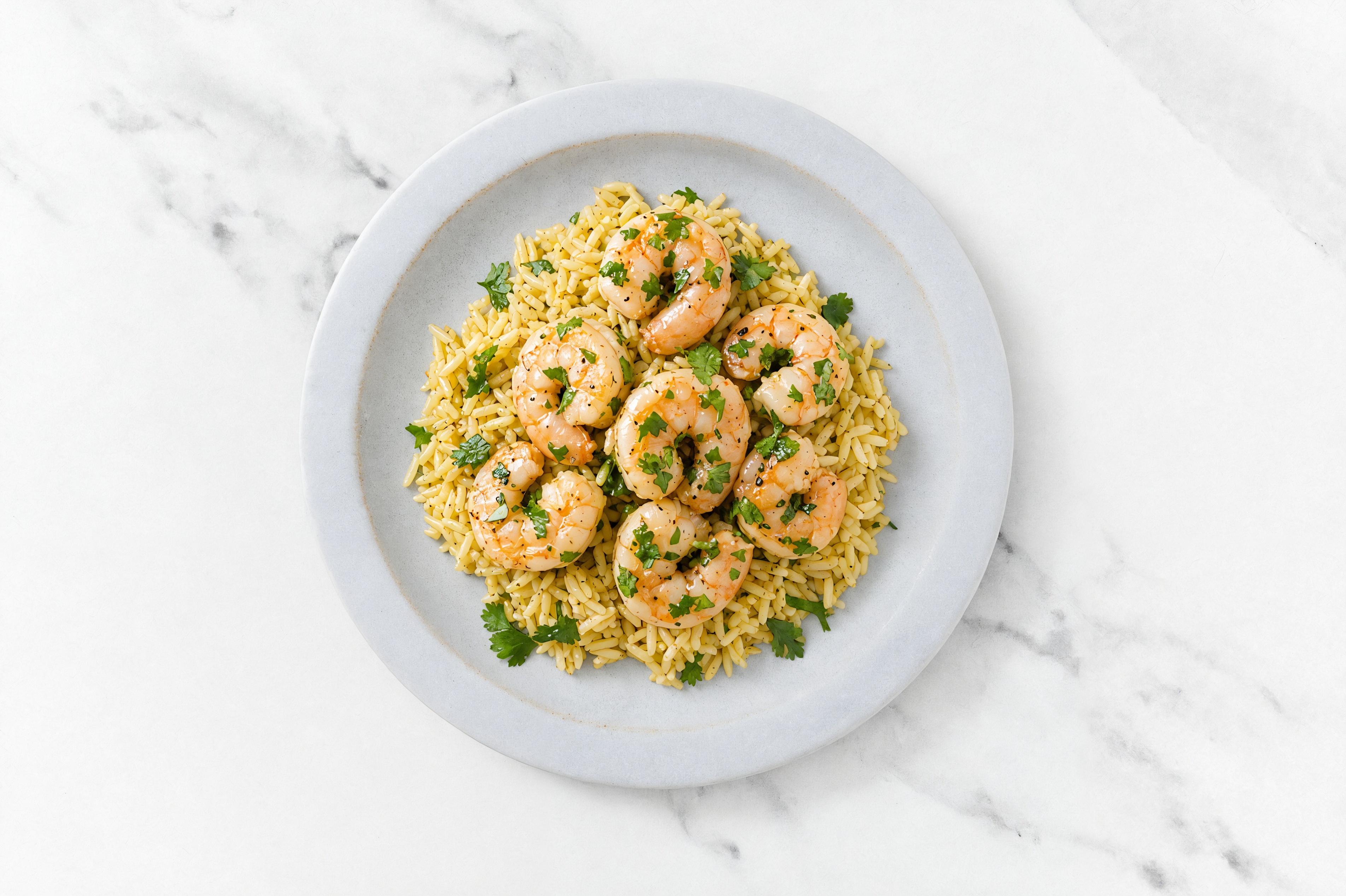 Cilantro Lime Jumbo Shrimp + Jasmine Rice