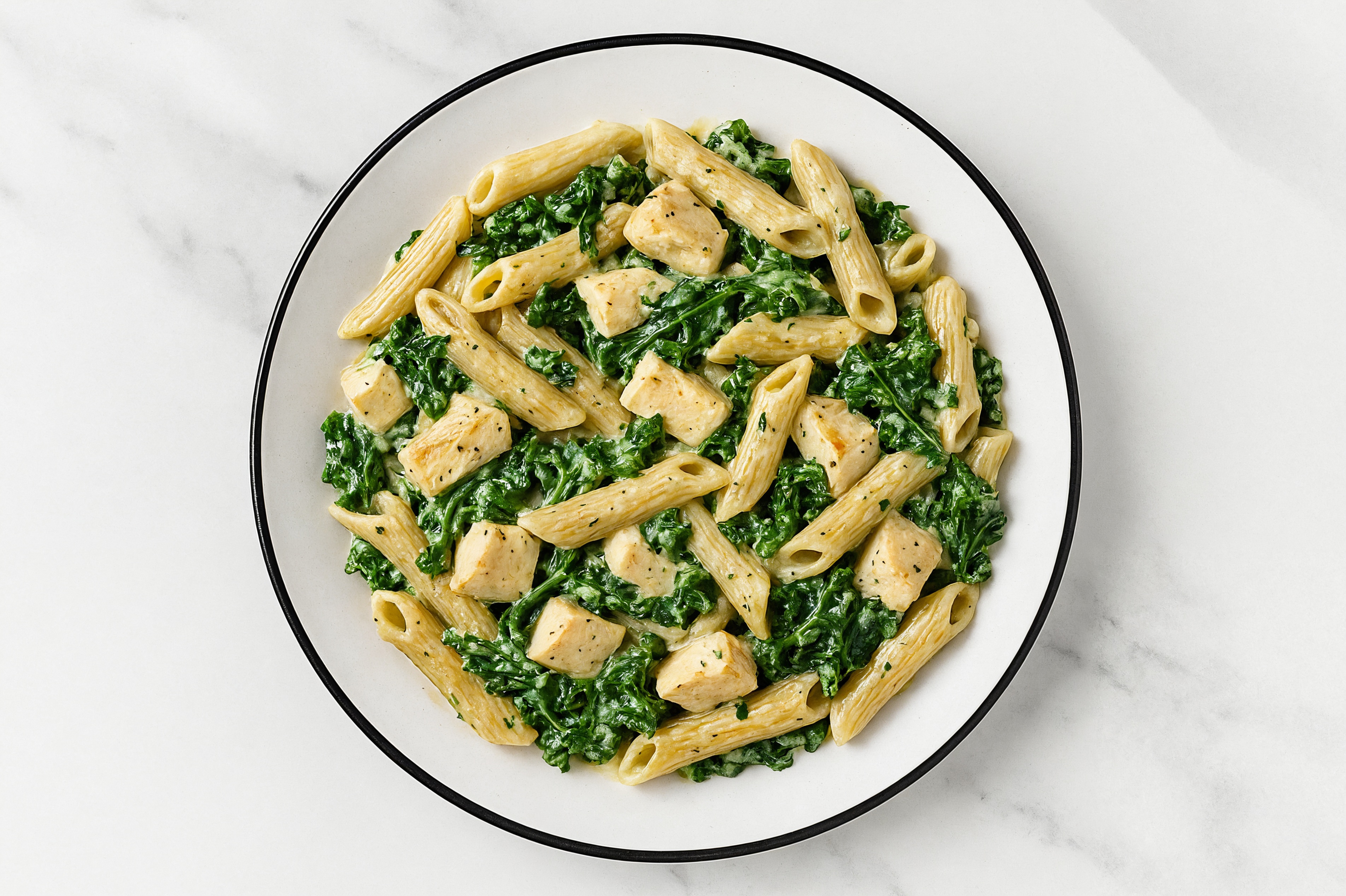 Chicken + Greens Sourdough Penne Rigate Herb Cream