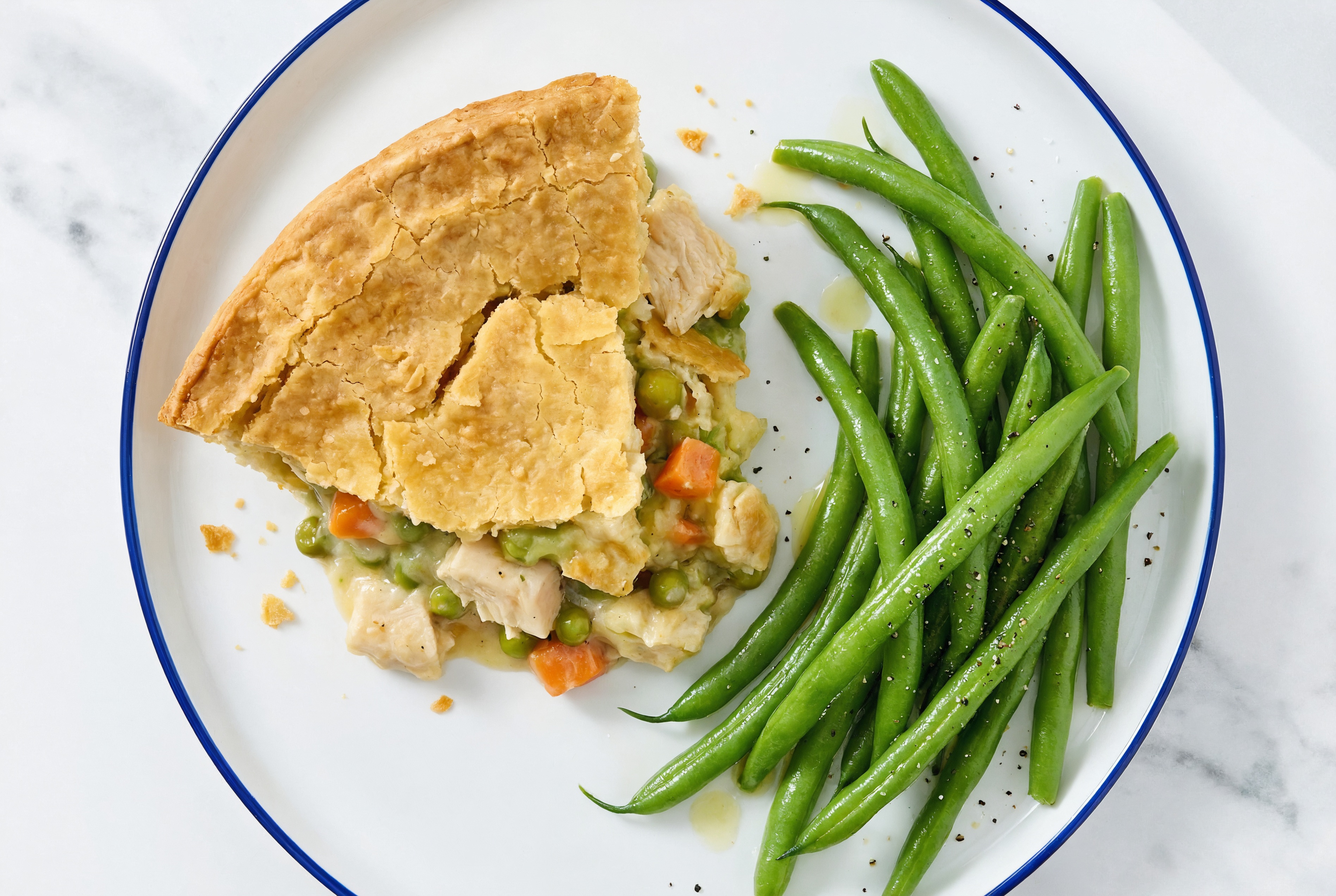 Chicken Pot Pie with Green Beans