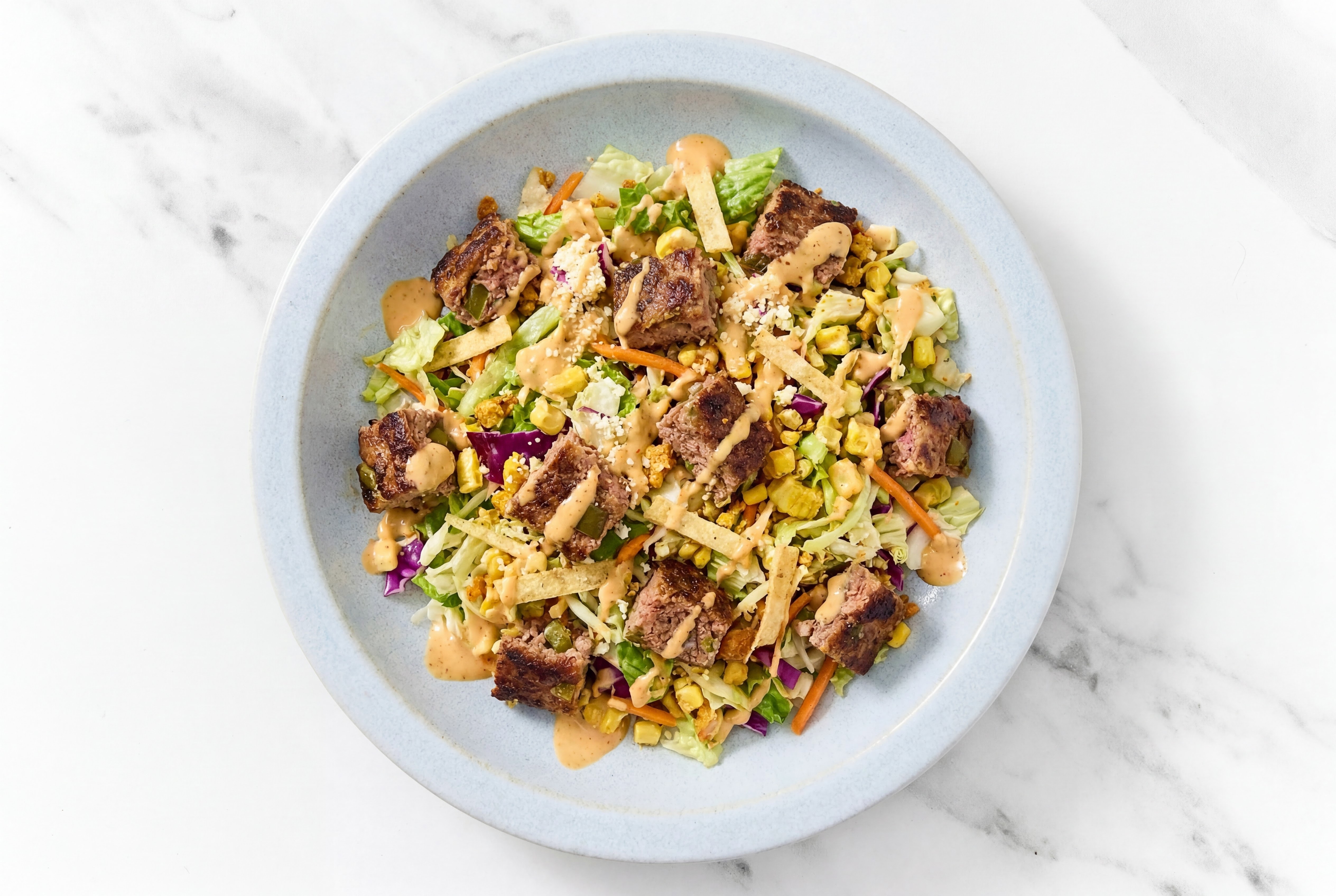 Street Corn Salad with BBQ Beef and Brisket