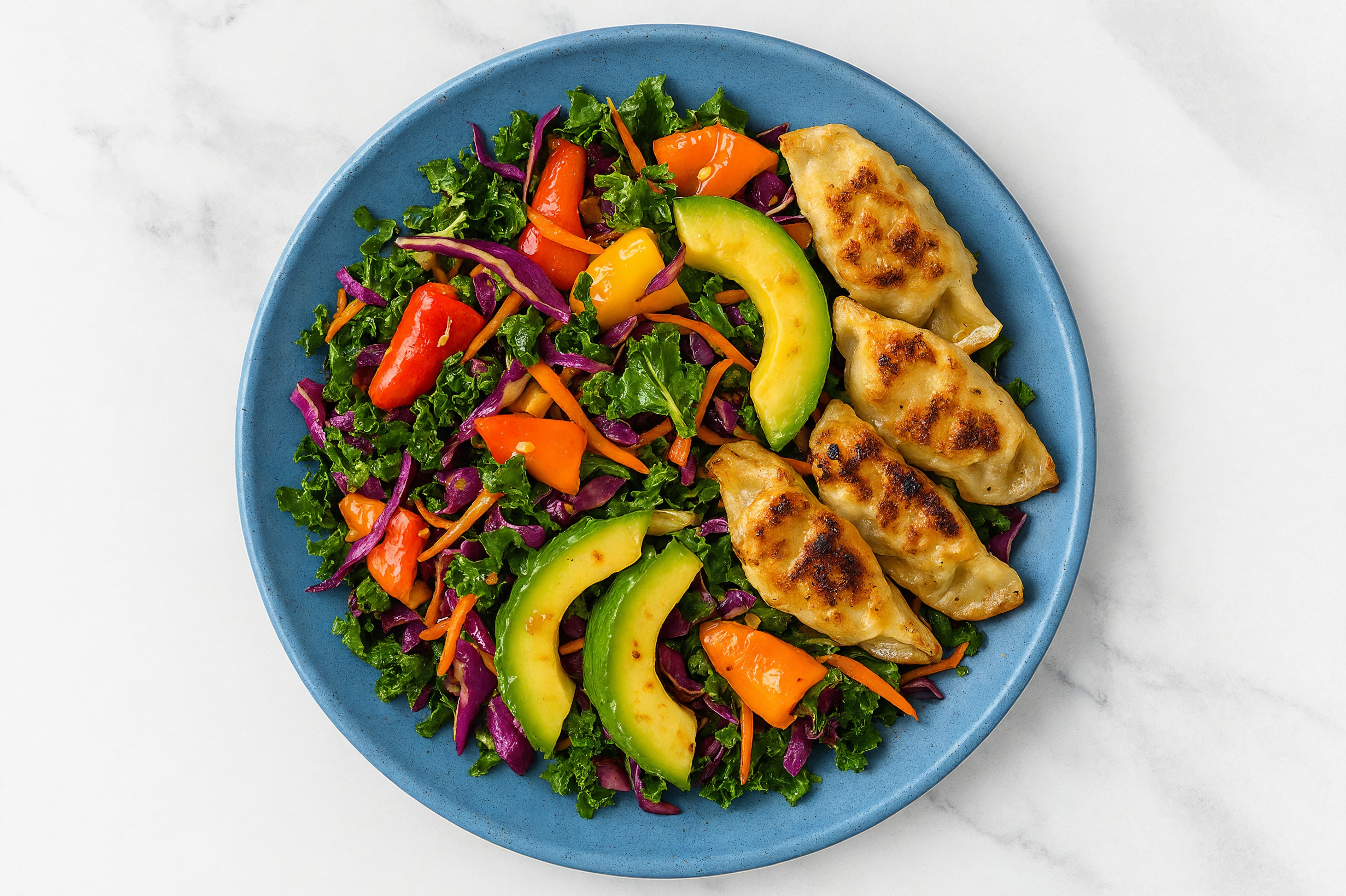 Crave-able Sesame Chicken Ginger Dumplings Crispy Dumpling Salad
