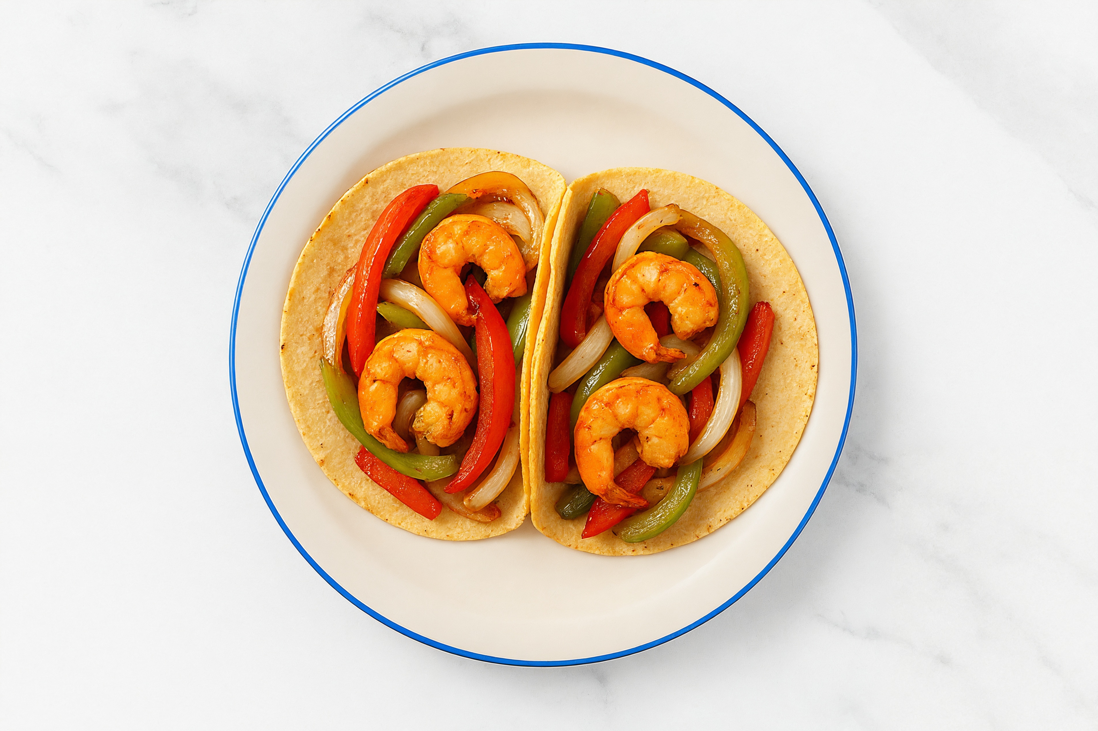 Garden  Shrimp + Pepper Tacos
