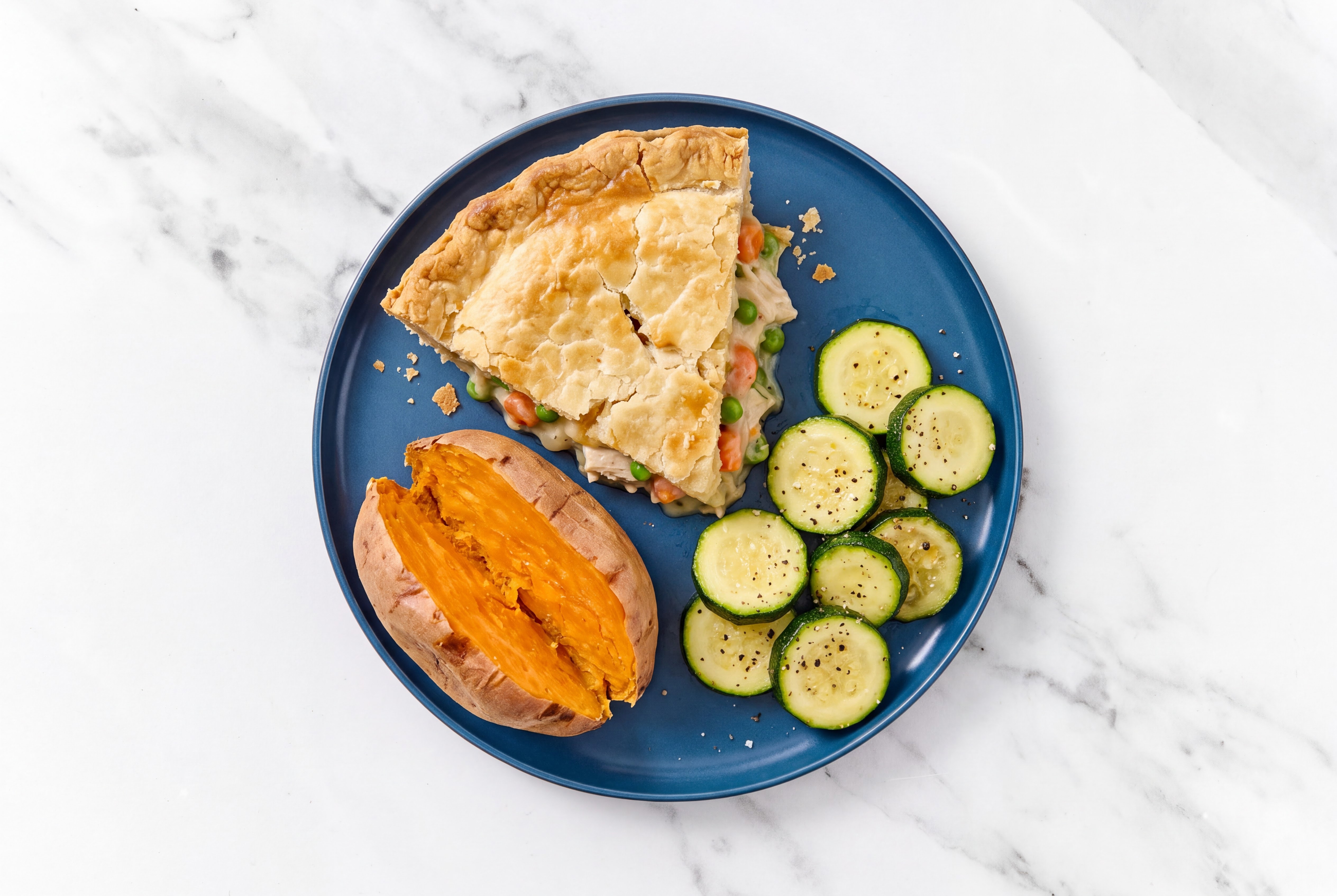 Chicken Pot Pie with Zucchini & Sweet Potato