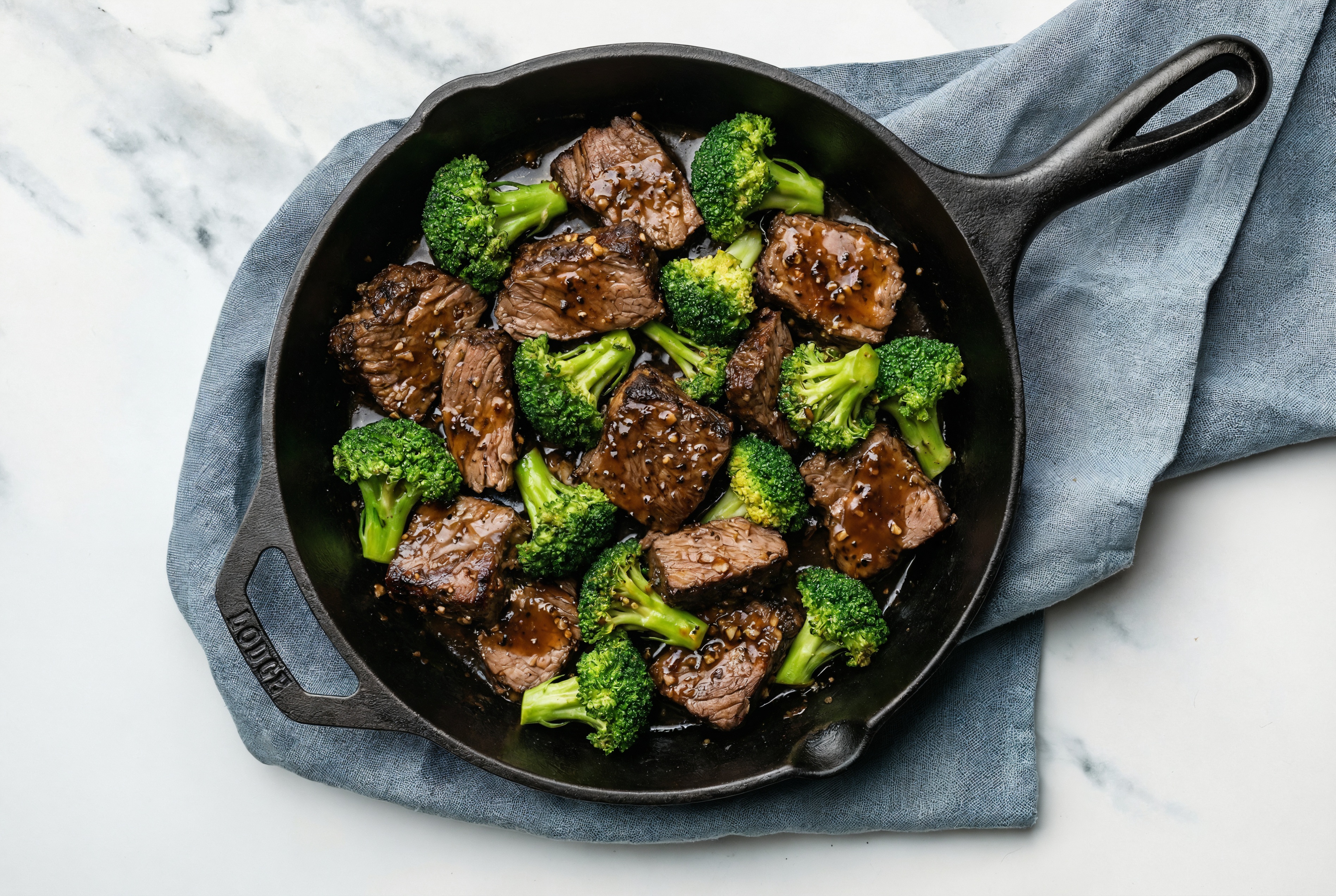 Tangy Pepper Short Rib Stir-Fry with Broccoli
