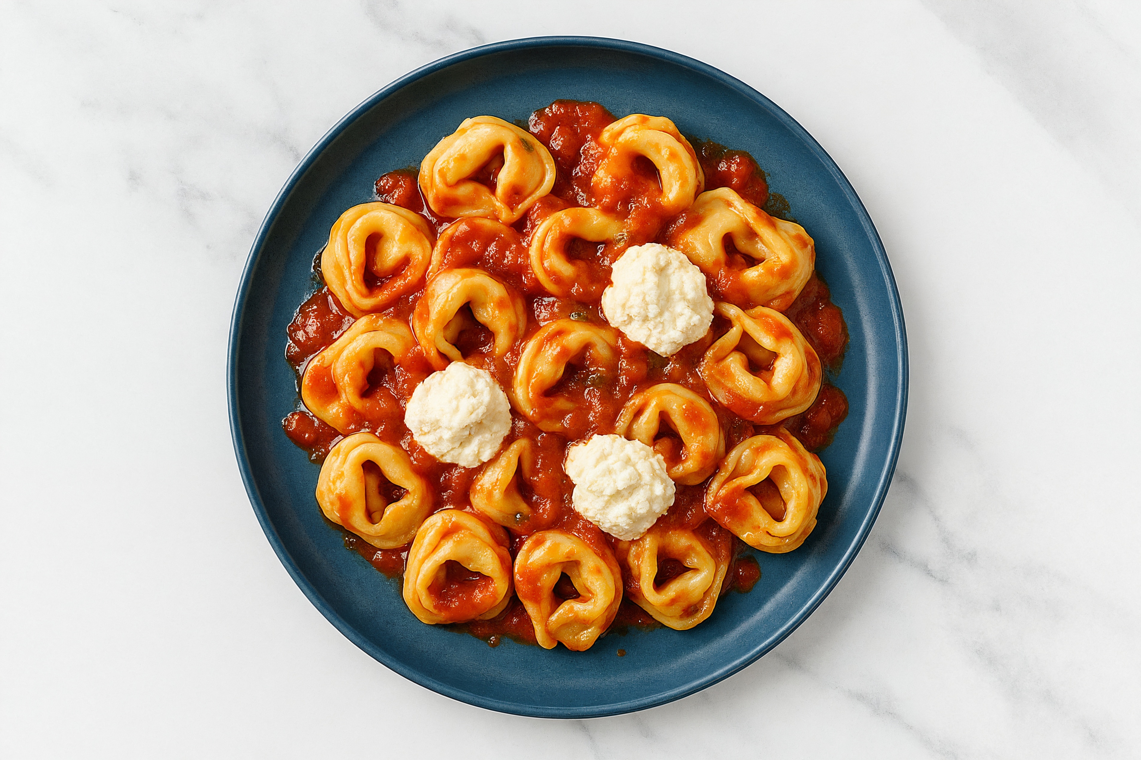 Cheese Tortelloni + "Ricotta" Marinara
