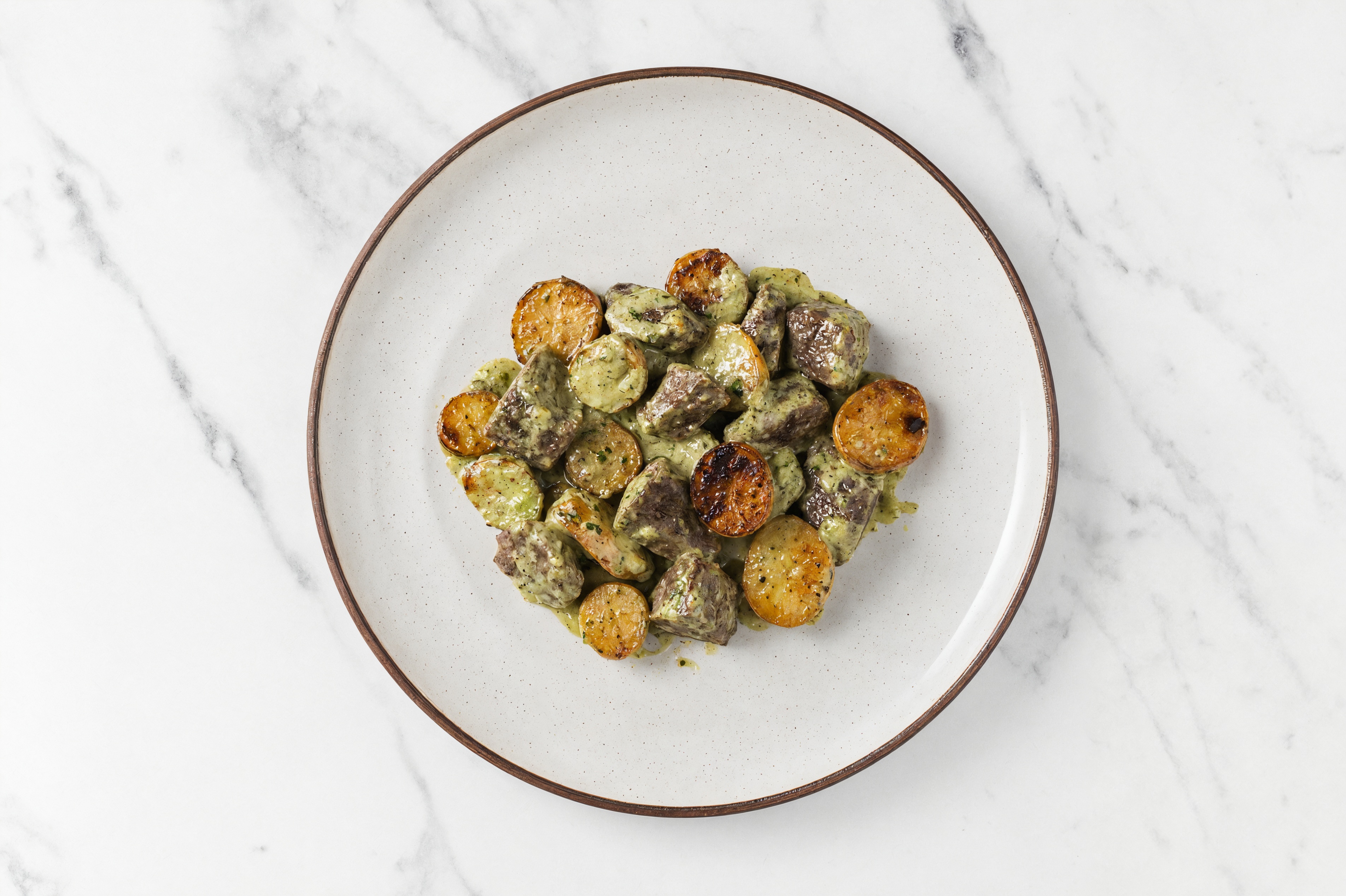 Green Goddess Roasted Bison & Fingerling Potatoes