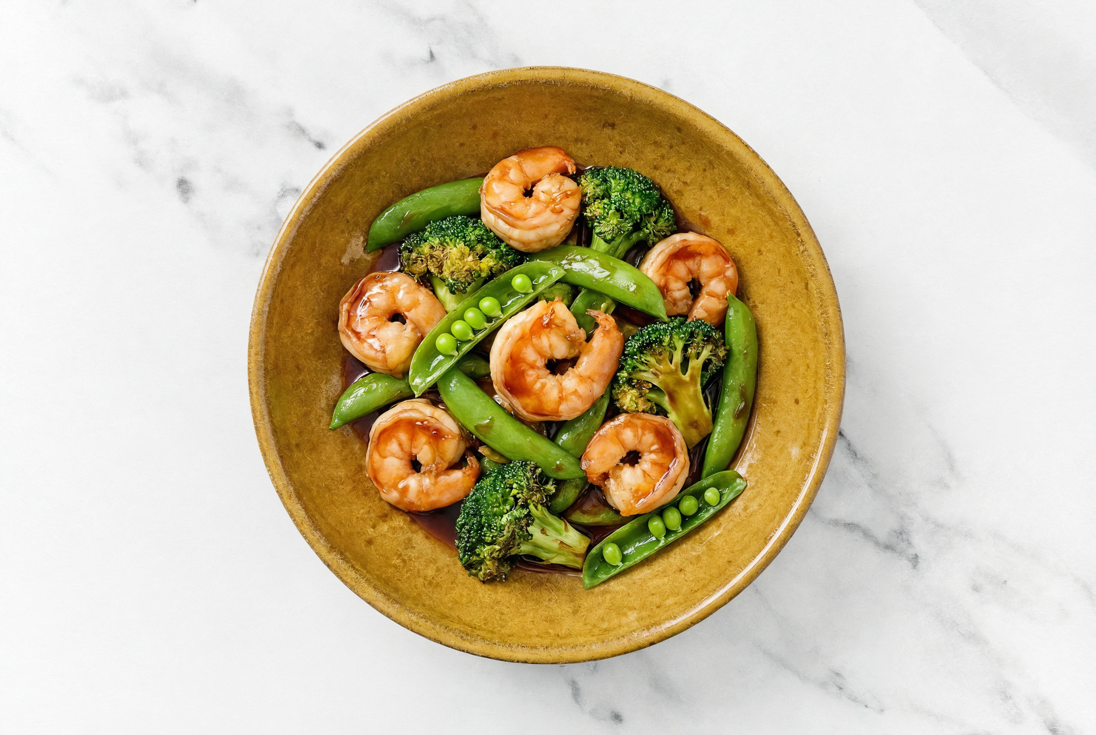 Teriyaki Jumbo Shrimp + Green Veggie Bowl