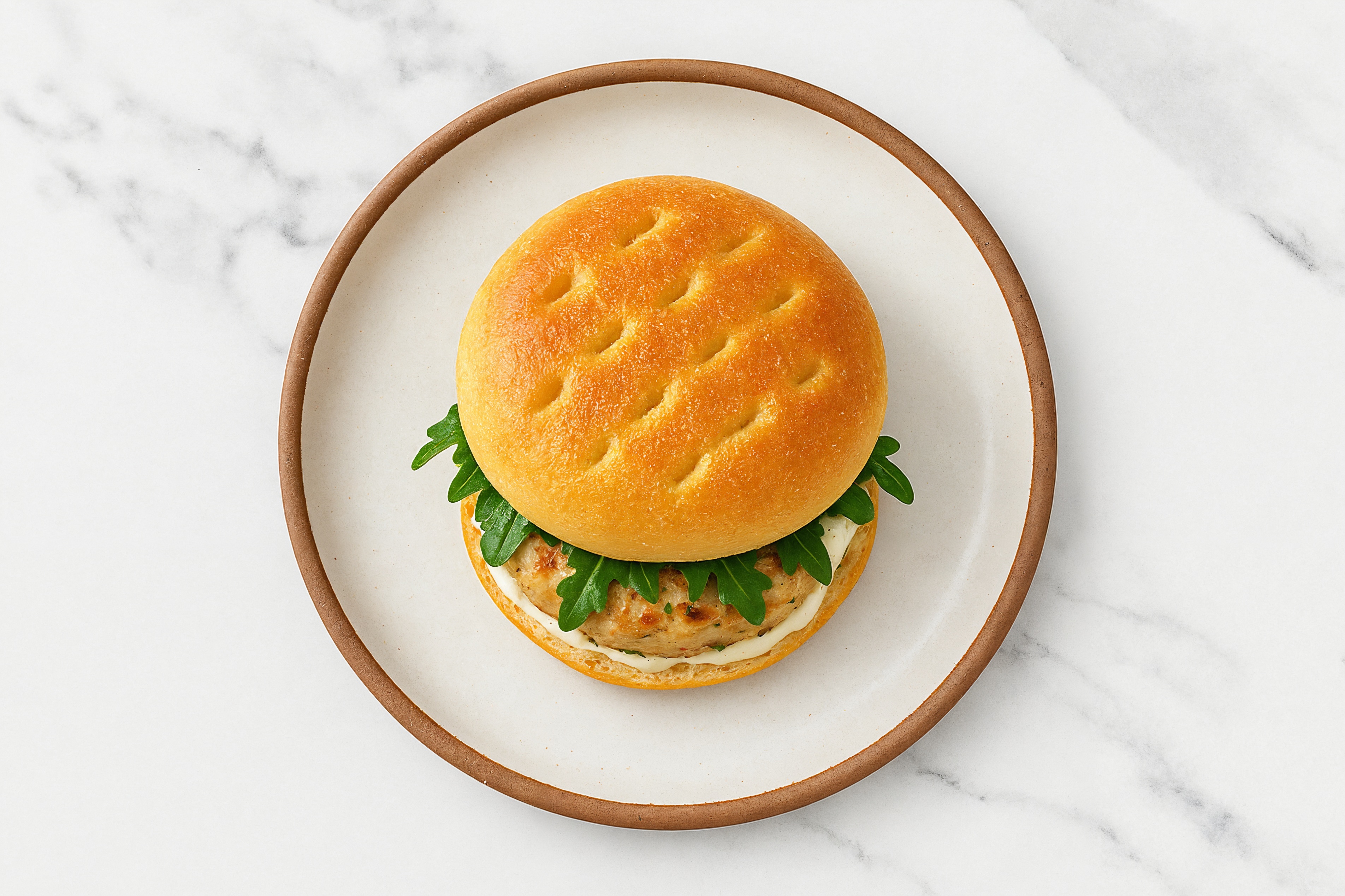 Hearty Herby Bruschetta Chicken Burger