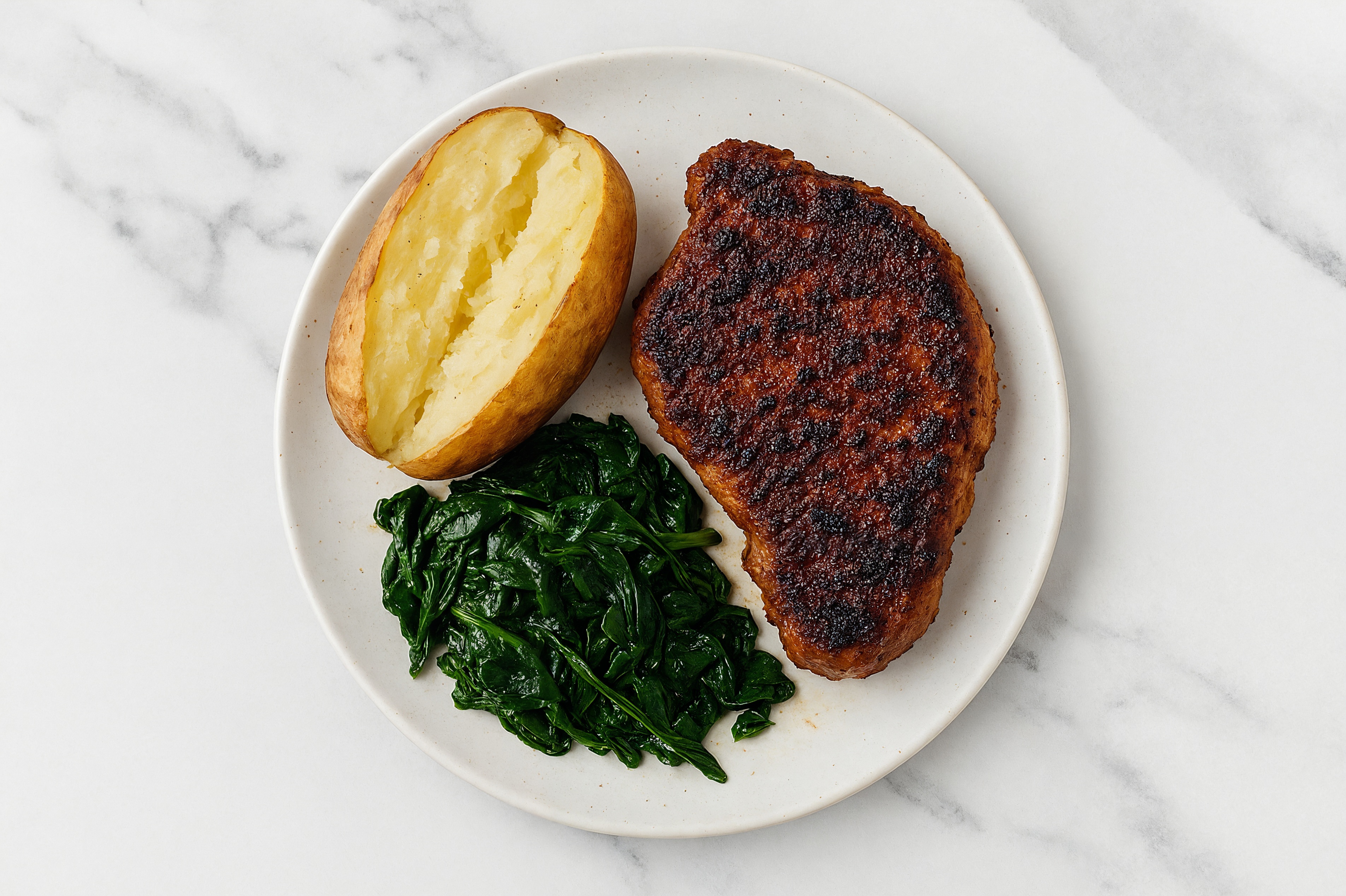 Savory Blackened Pork Chop + Microwave-Ready Russet Potato