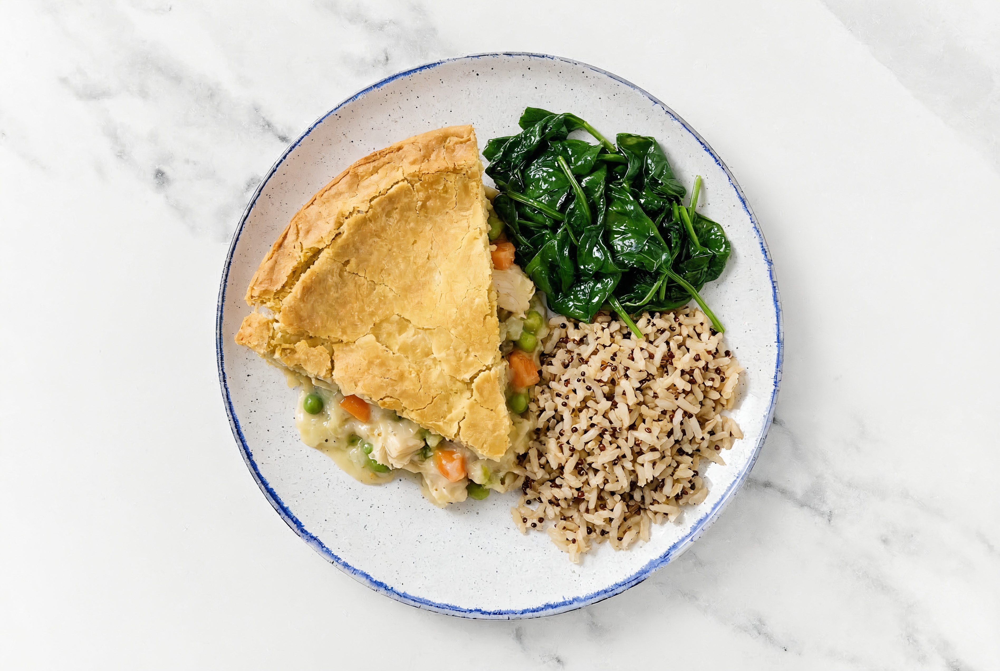 Chicken Pot Pie with Baby Spinach & Quinoa Blend