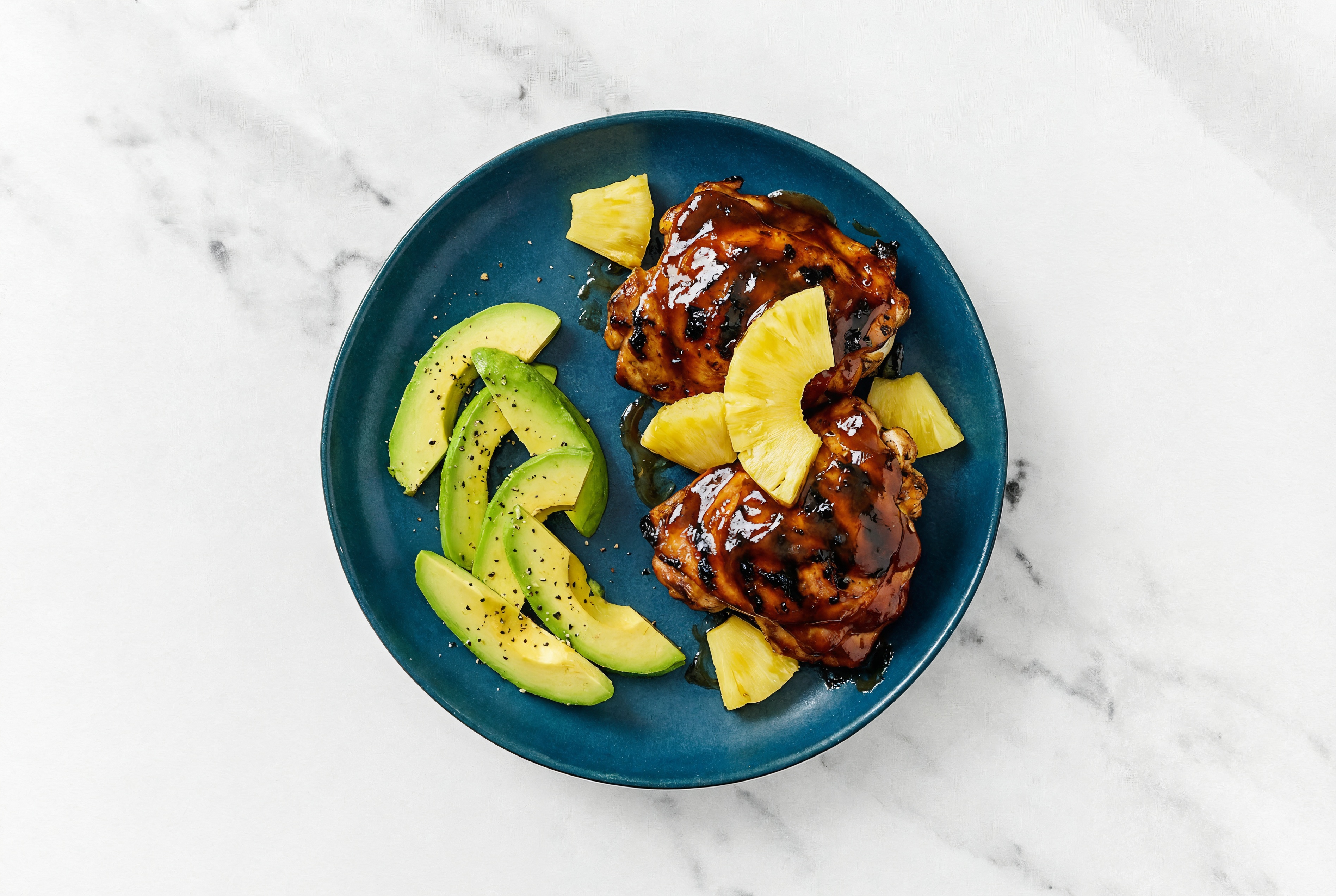 Island-Inspired BBQ Chicken with Tropical Pineapple + Avocado with Original BBQ Sauce