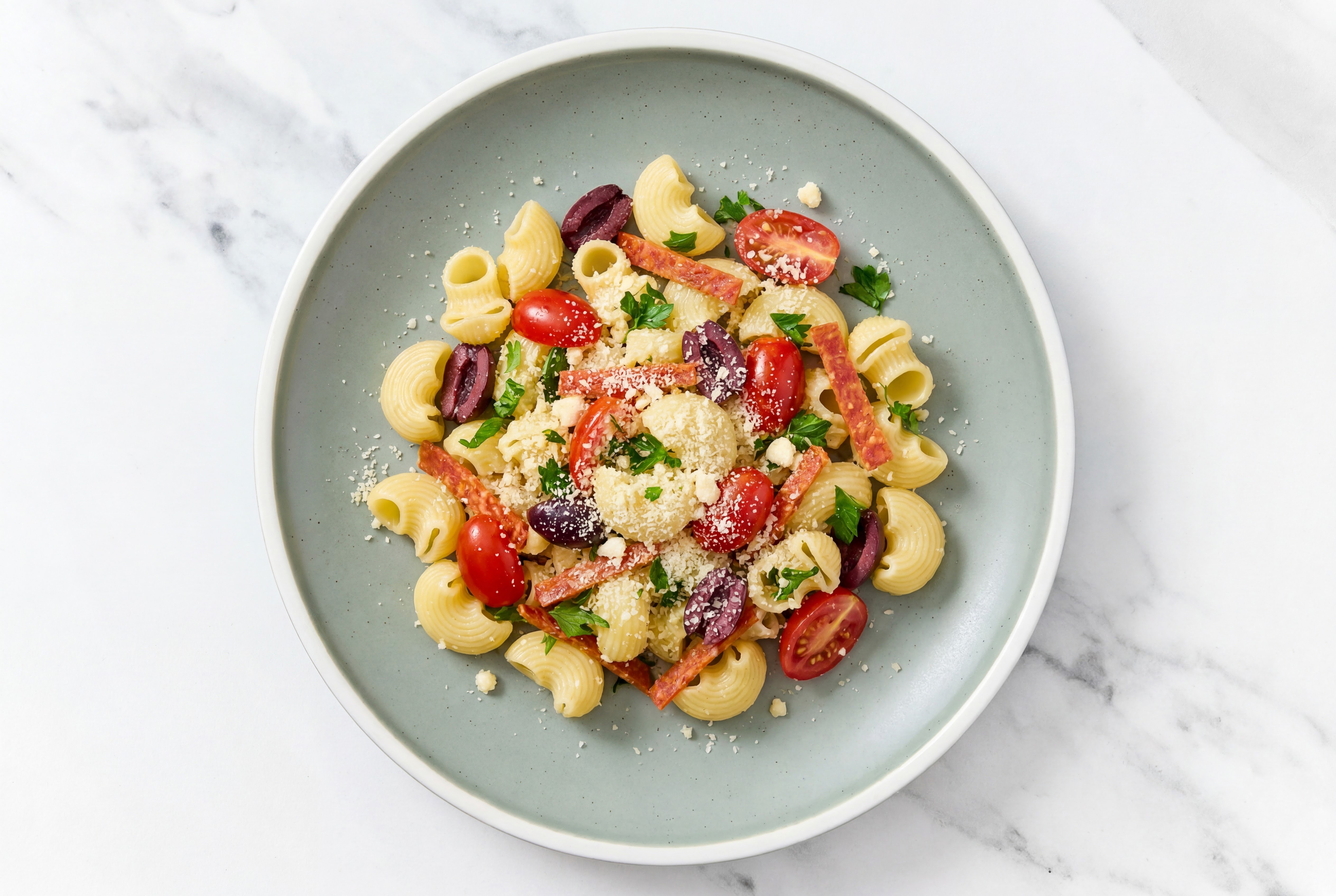 Greek-Style Antipasto Chiocciole Pasta Salad